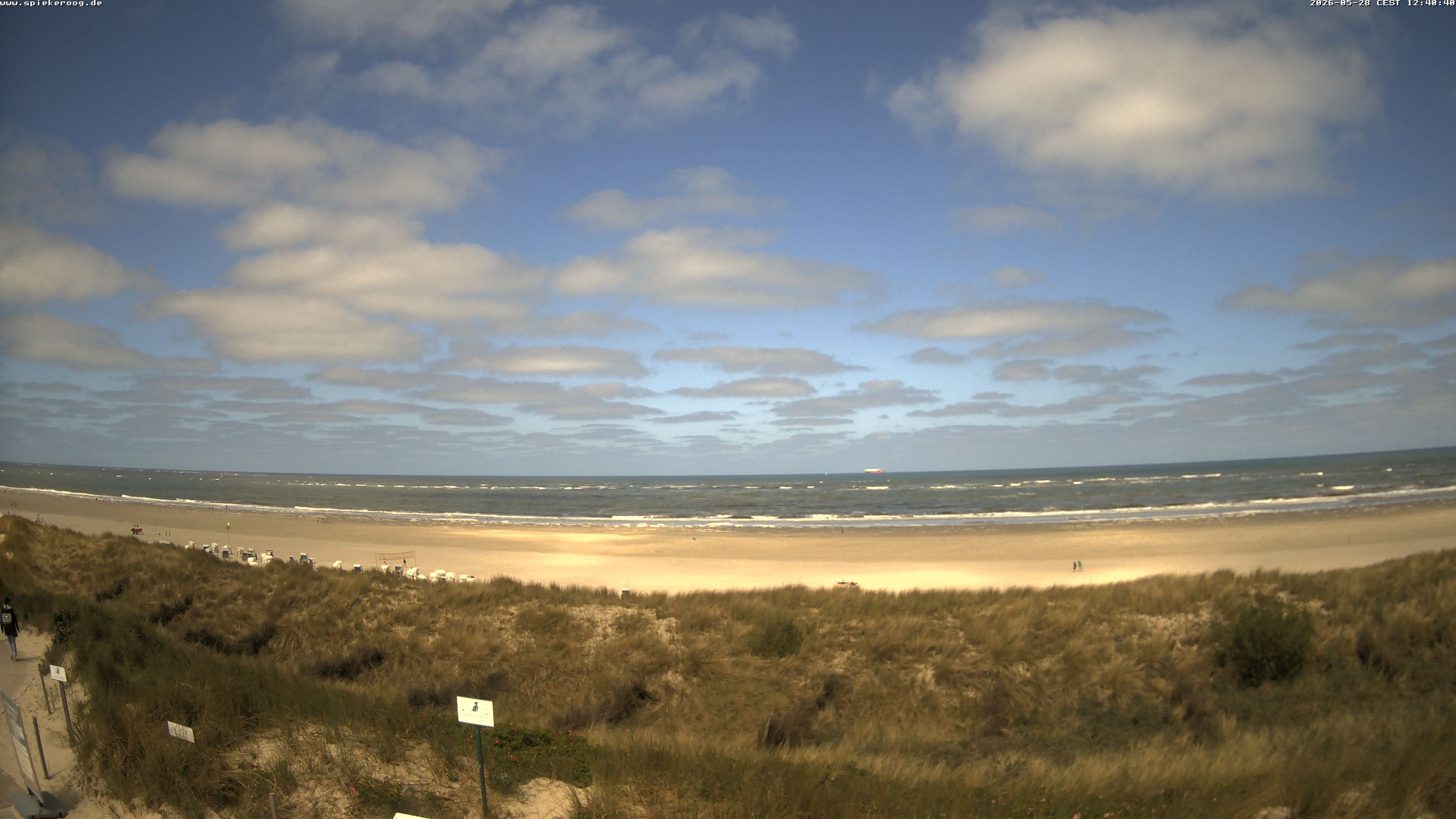 Archiv Foto Webcam Spiekeroog: Badestrand