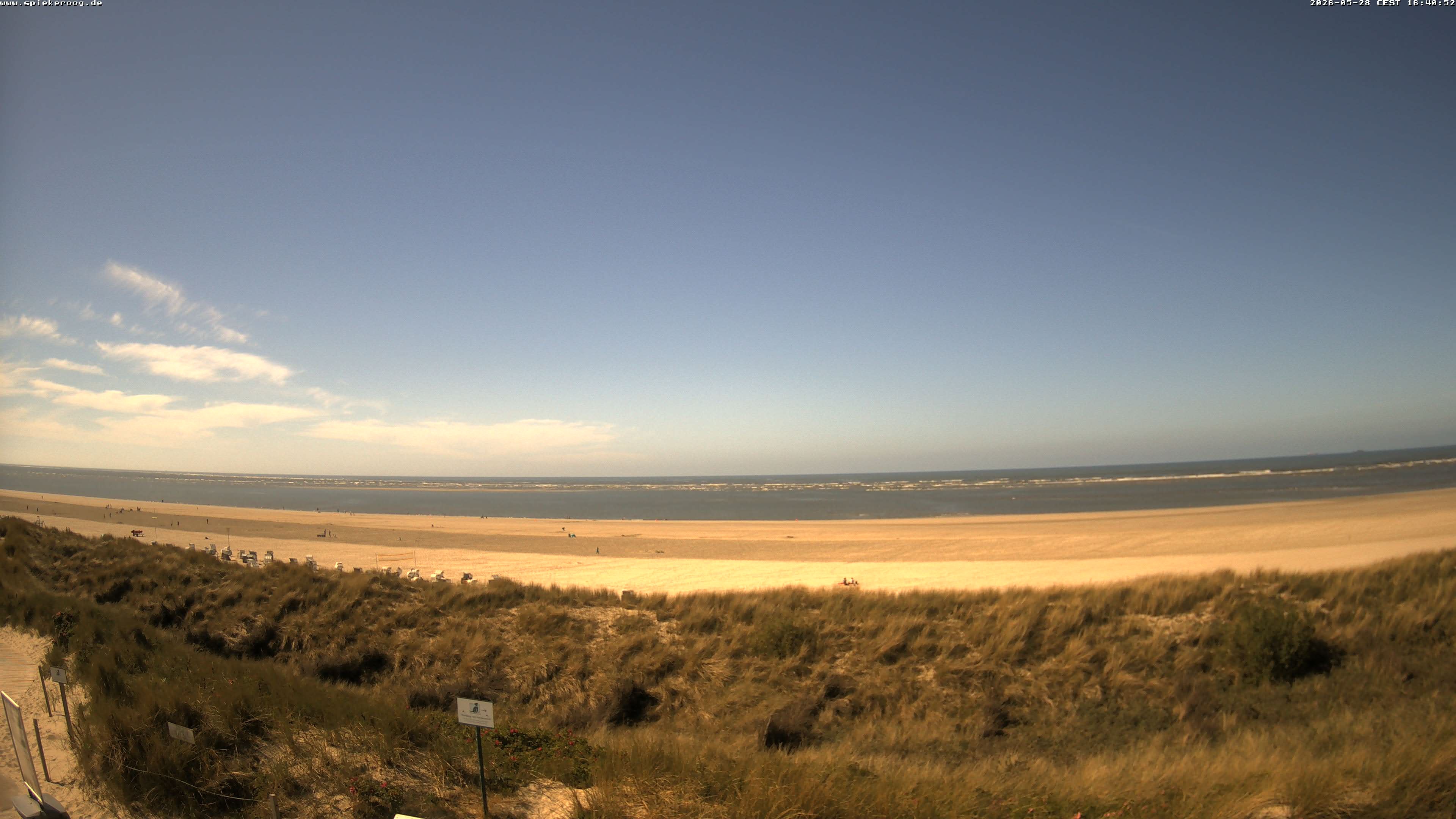 Archiv Foto Webcam Spiekeroog: Badestrand