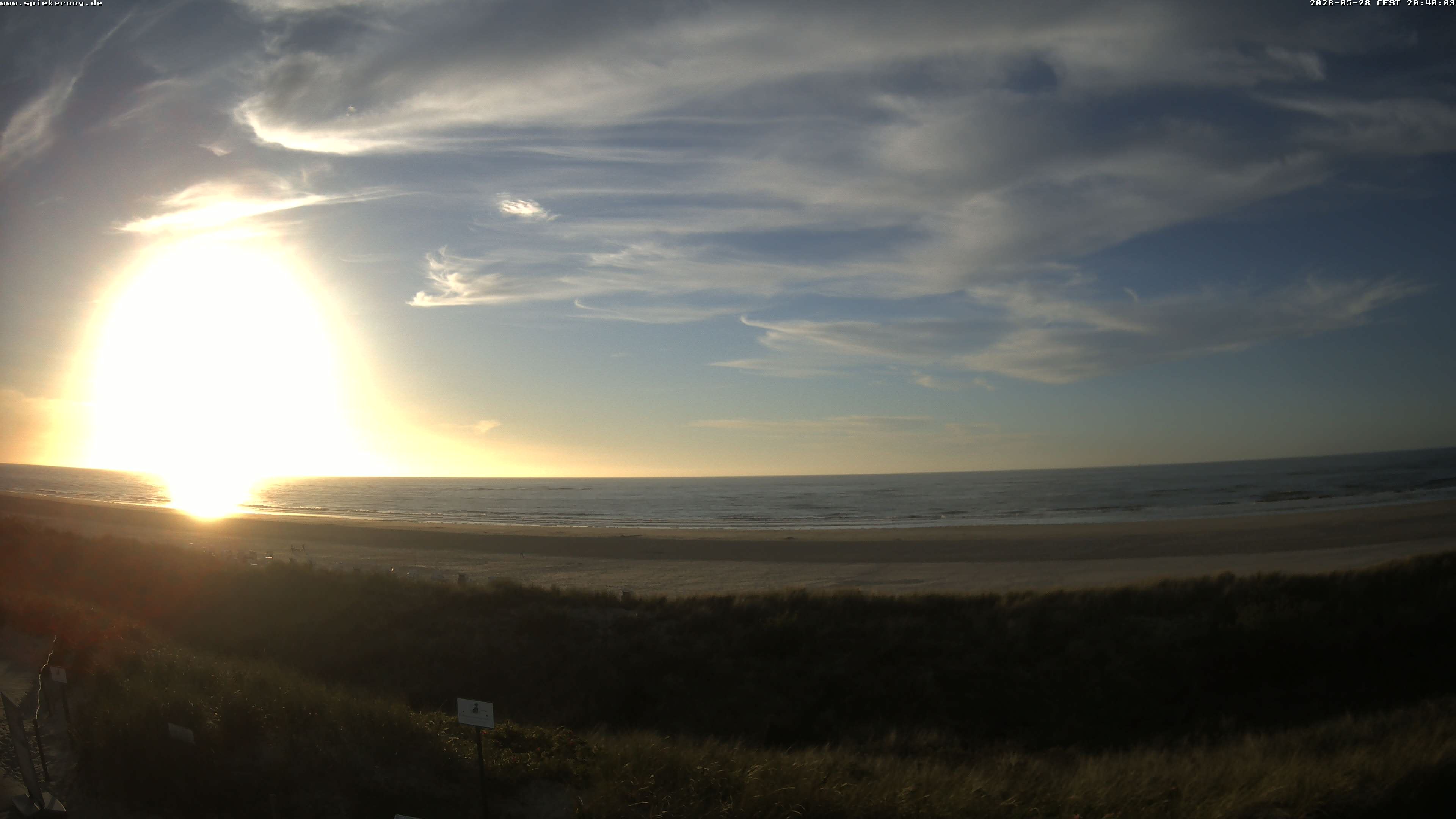 Archiv Foto Webcam Spiekeroog: Badestrand