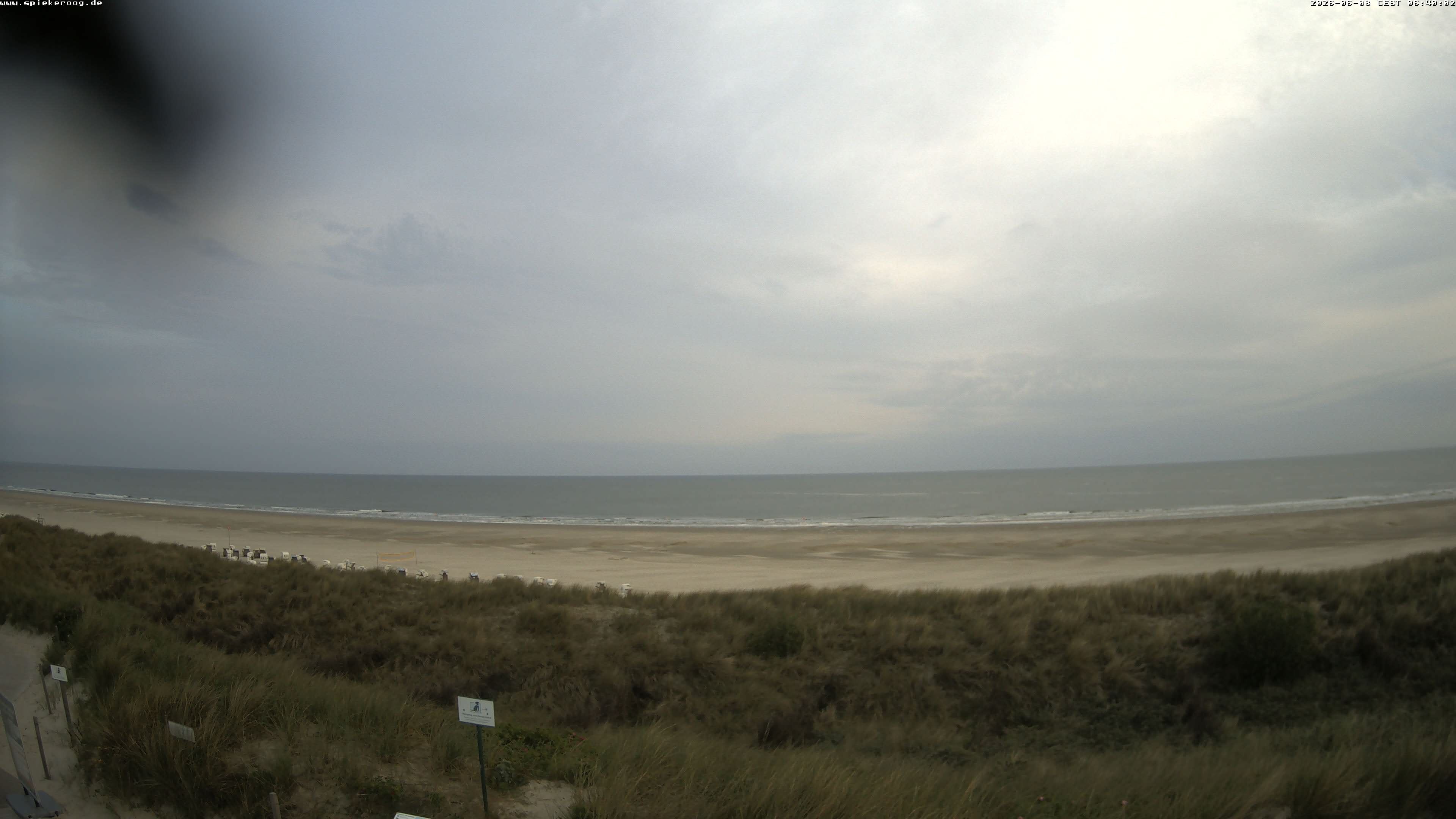 Archiv Foto Webcam Spiekeroog: Badestrand
