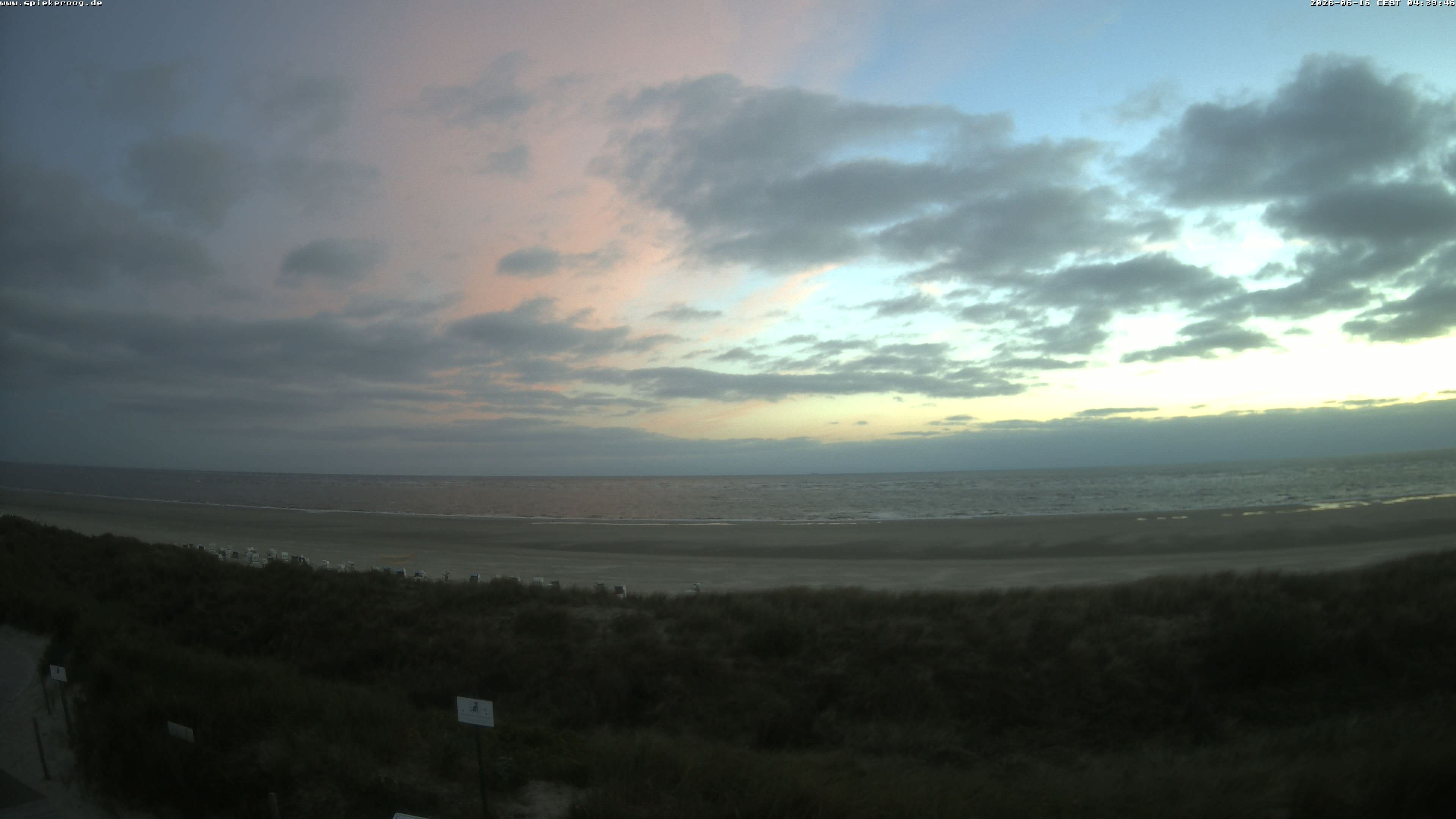 Archiv Foto Webcam Spiekeroog: Badestrand