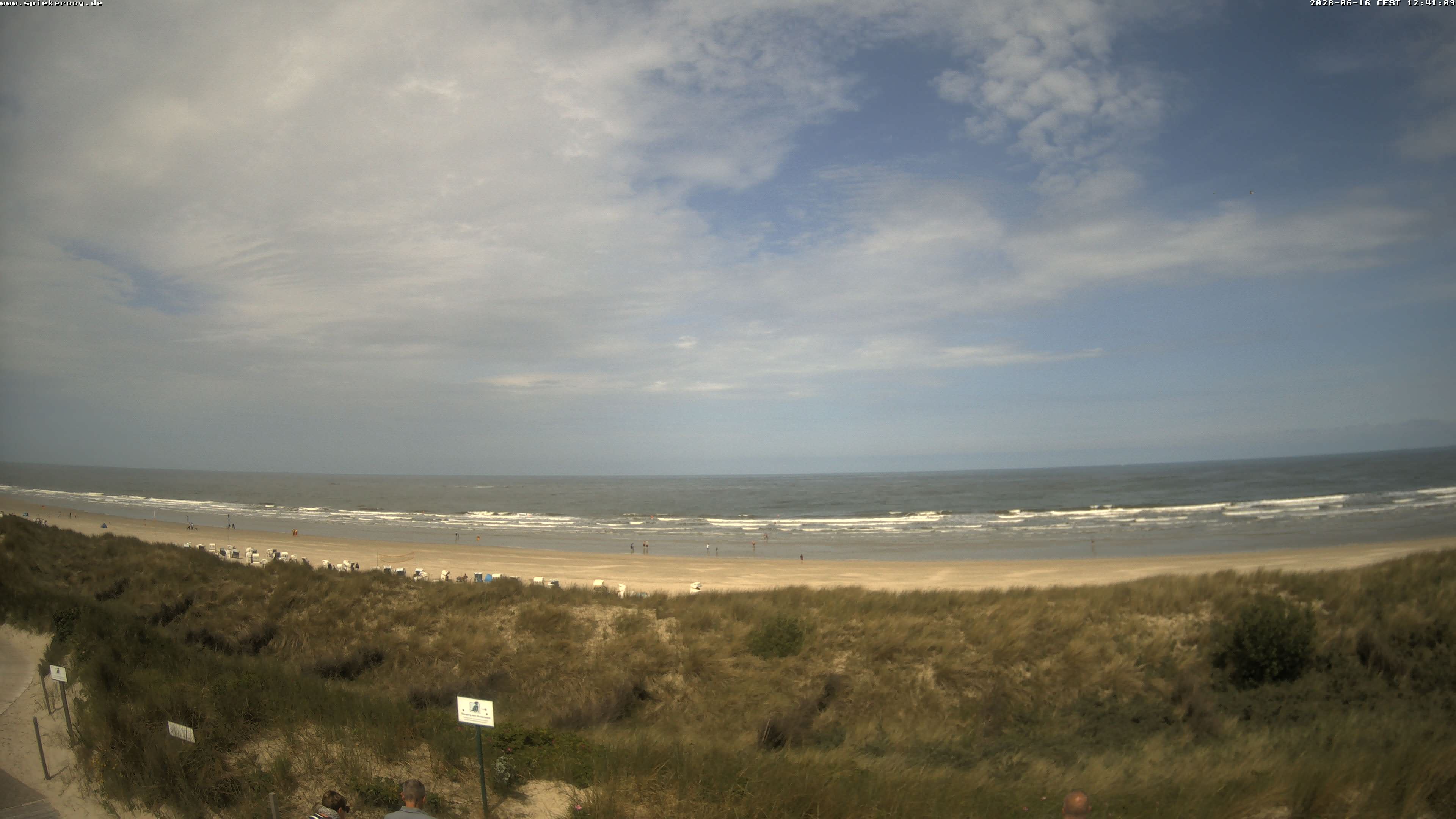 Archiv Foto Webcam Spiekeroog: Badestrand
