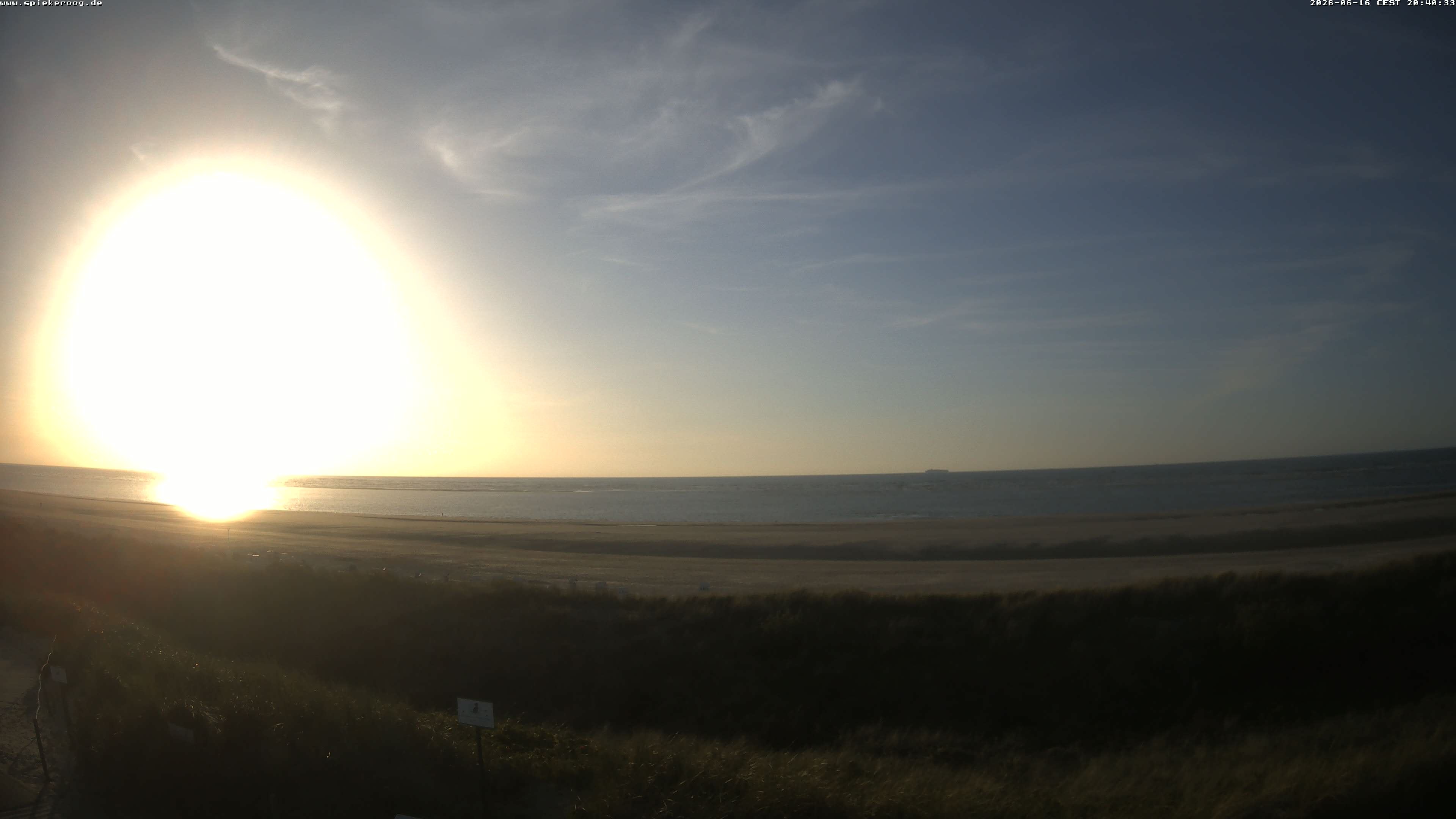 Archiv Foto Webcam Spiekeroog: Badestrand