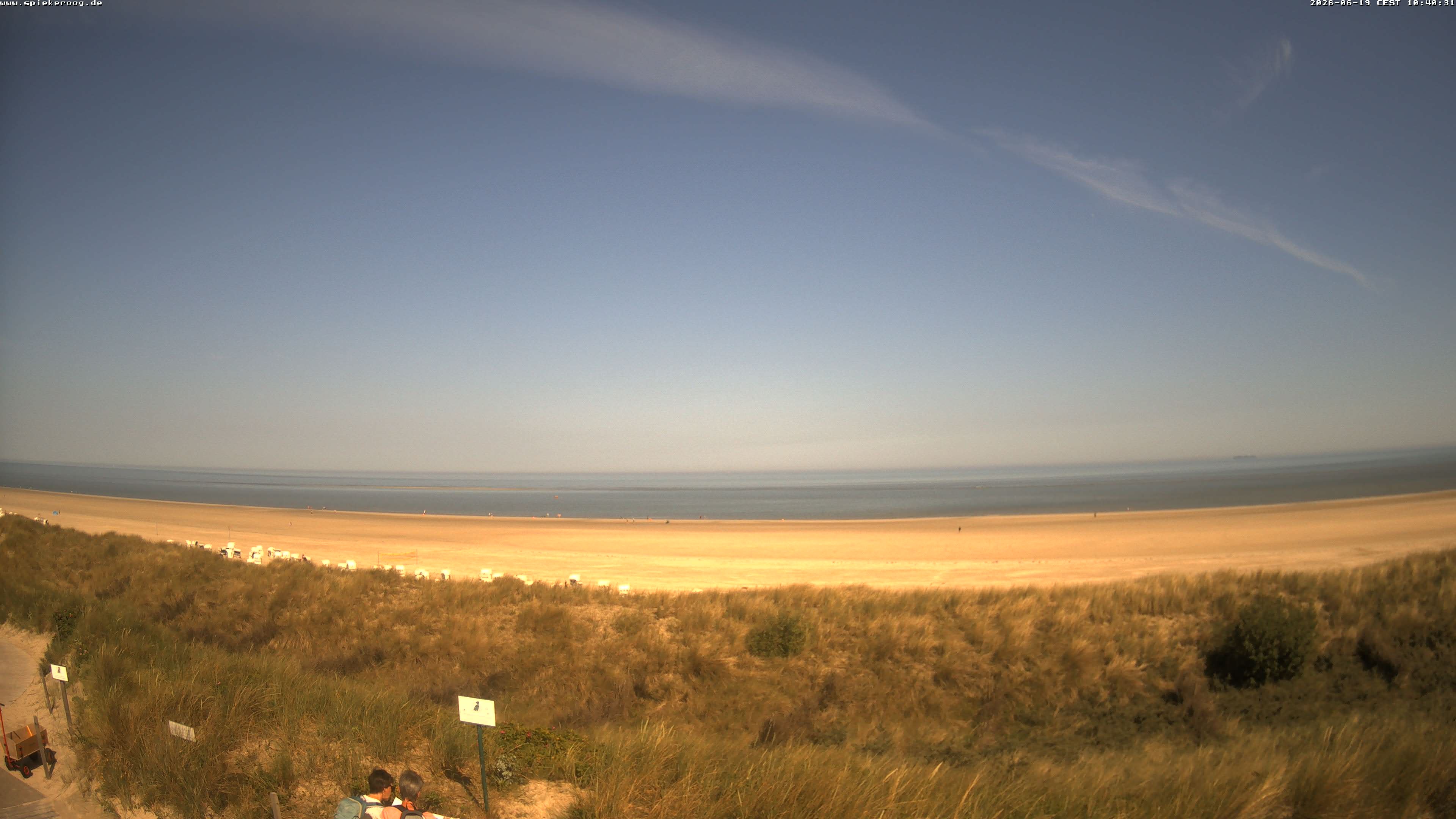 Archiv Foto Webcam Spiekeroog: Badestrand