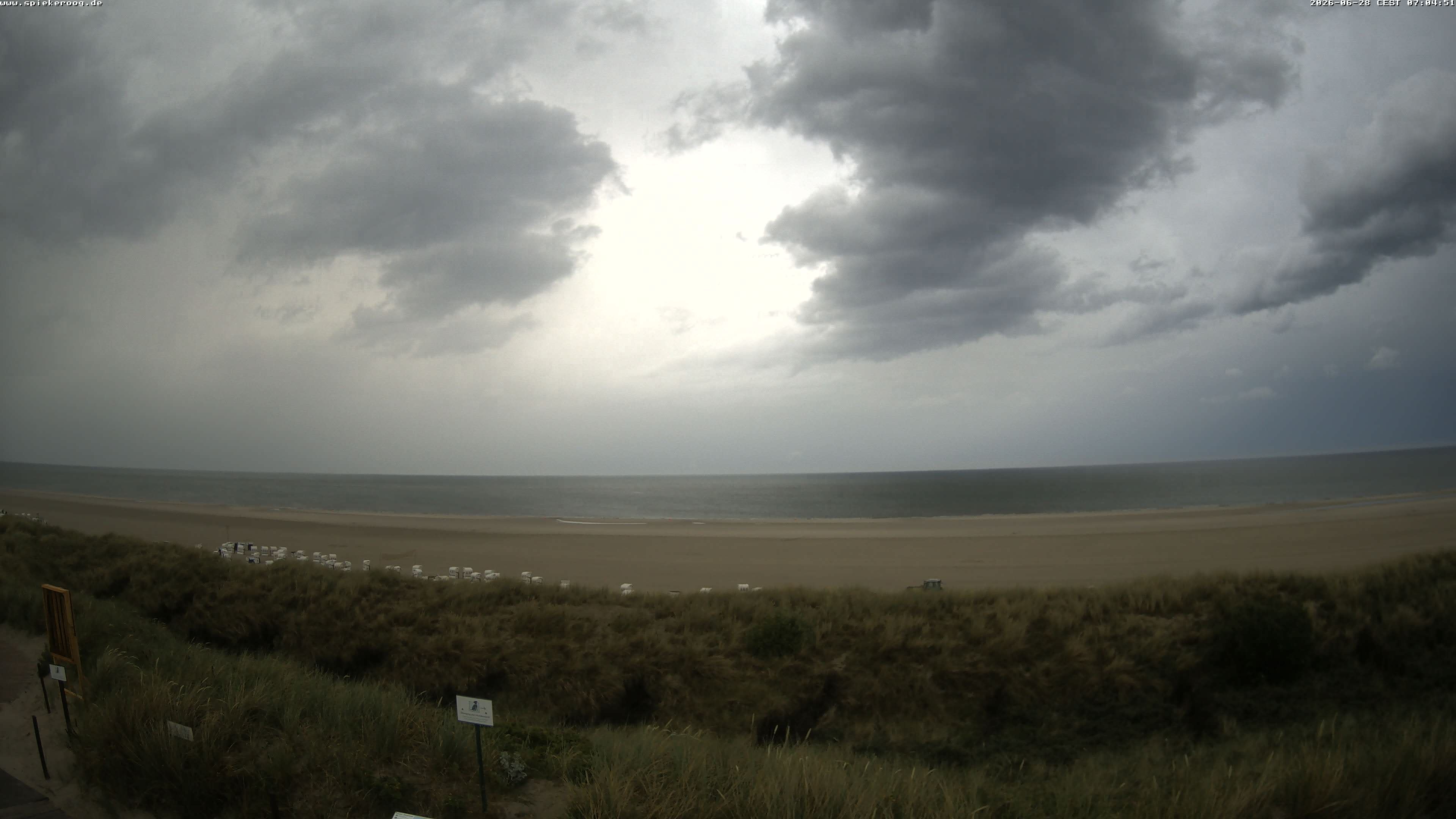 Archiv Foto Webcam Spiekeroog: Badestrand