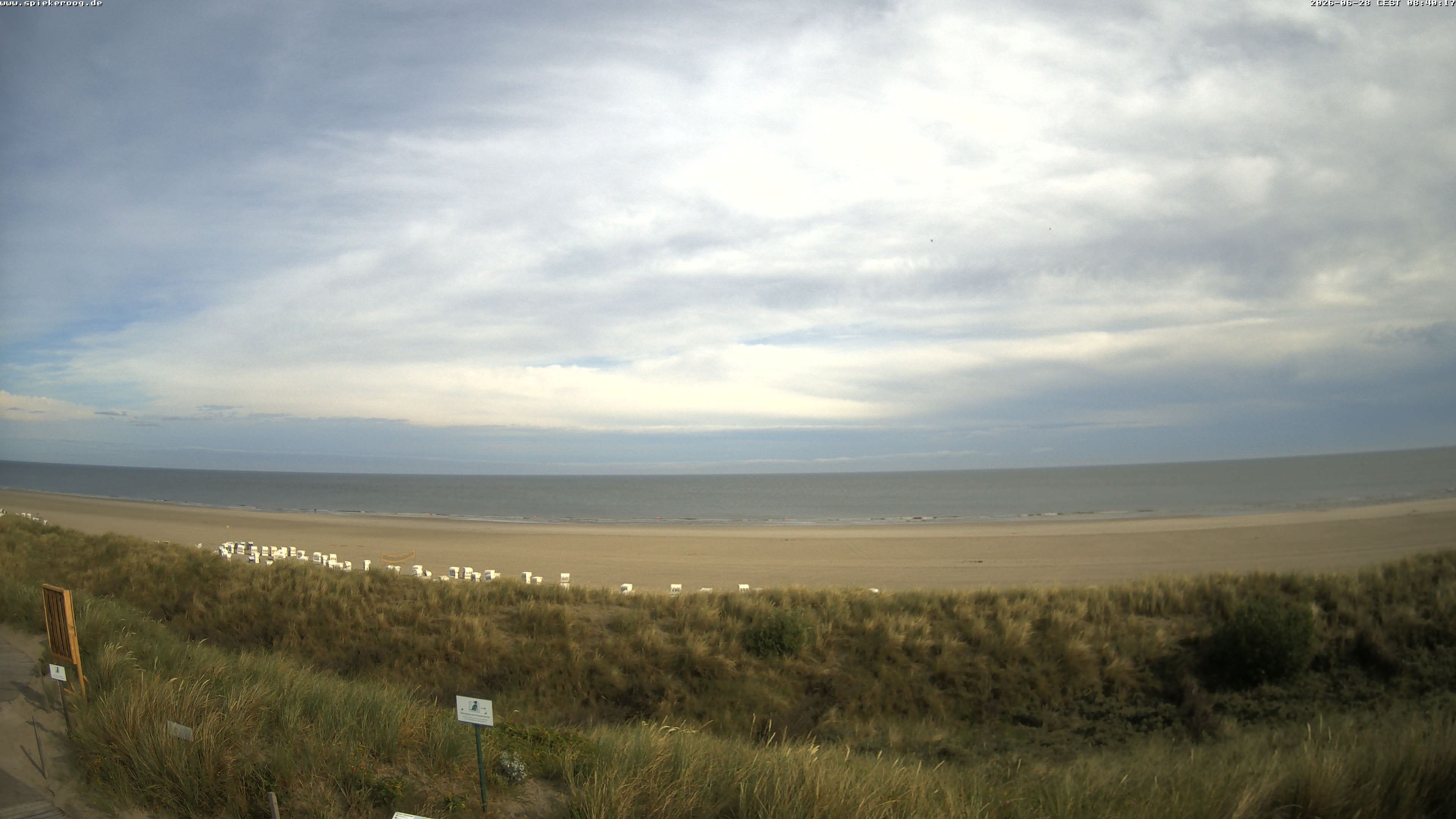 Archiv Foto Webcam Spiekeroog: Badestrand