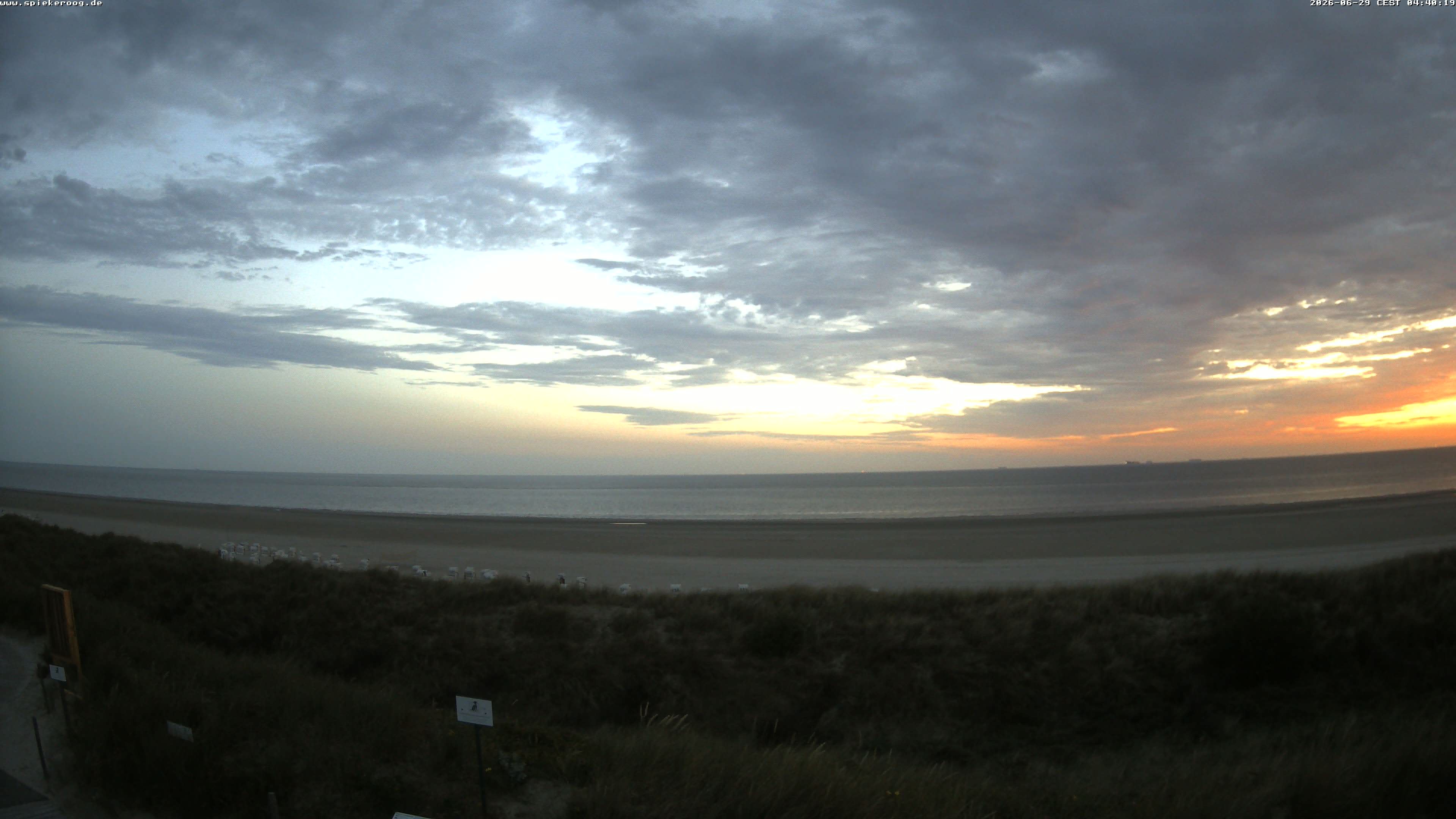Archived image Webcam Spiekeroog Beach