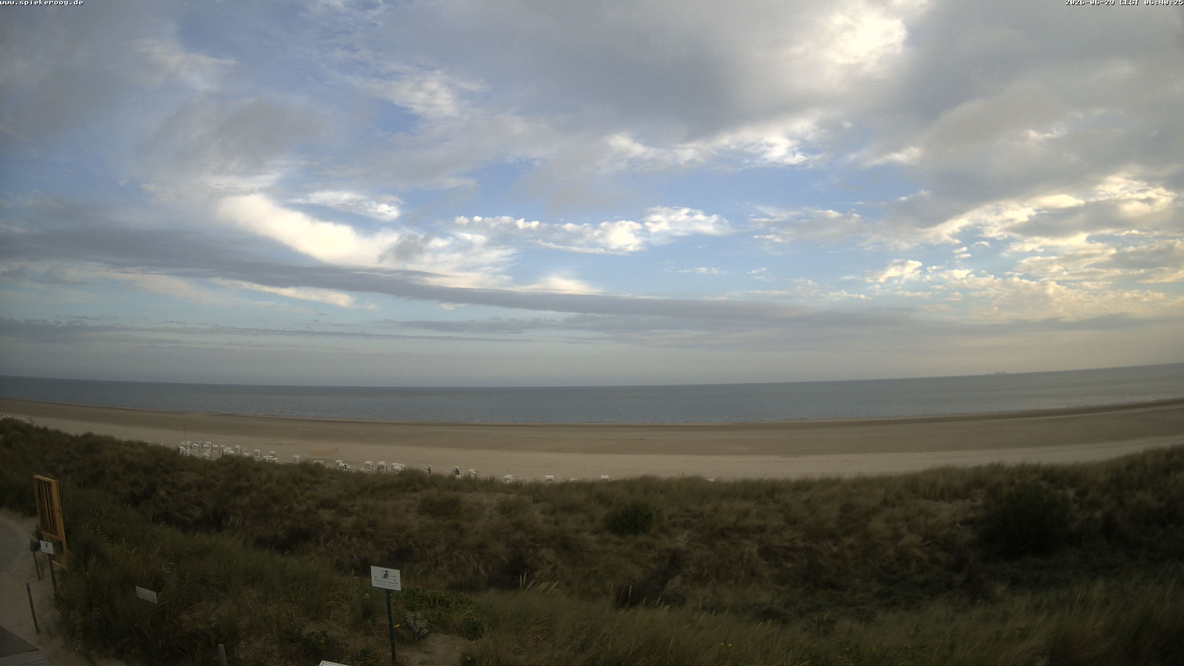 Archived image Webcam Spiekeroog Beach