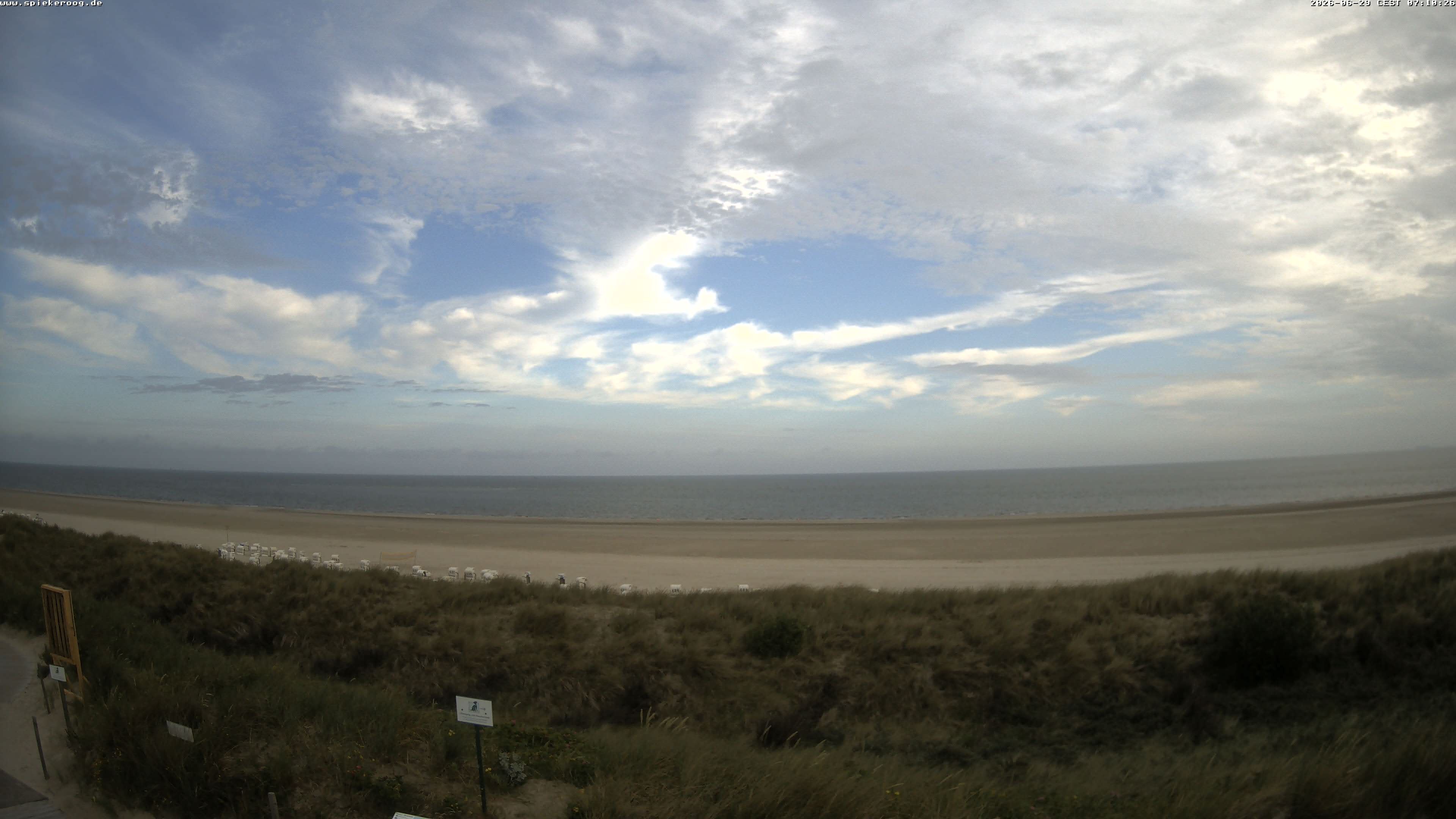 Archived image Webcam Spiekeroog Beach
