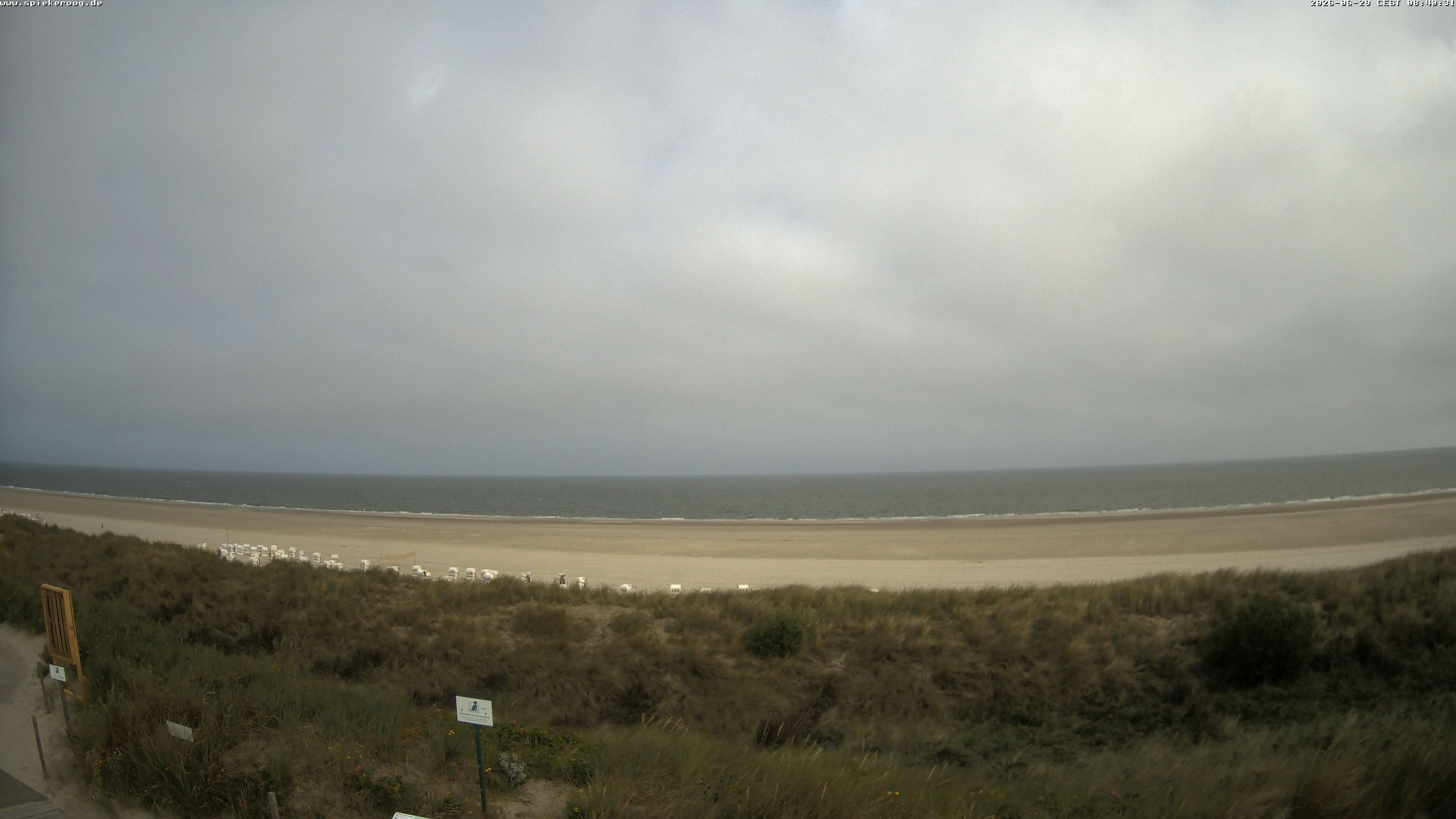 Archived image Webcam Spiekeroog Beach