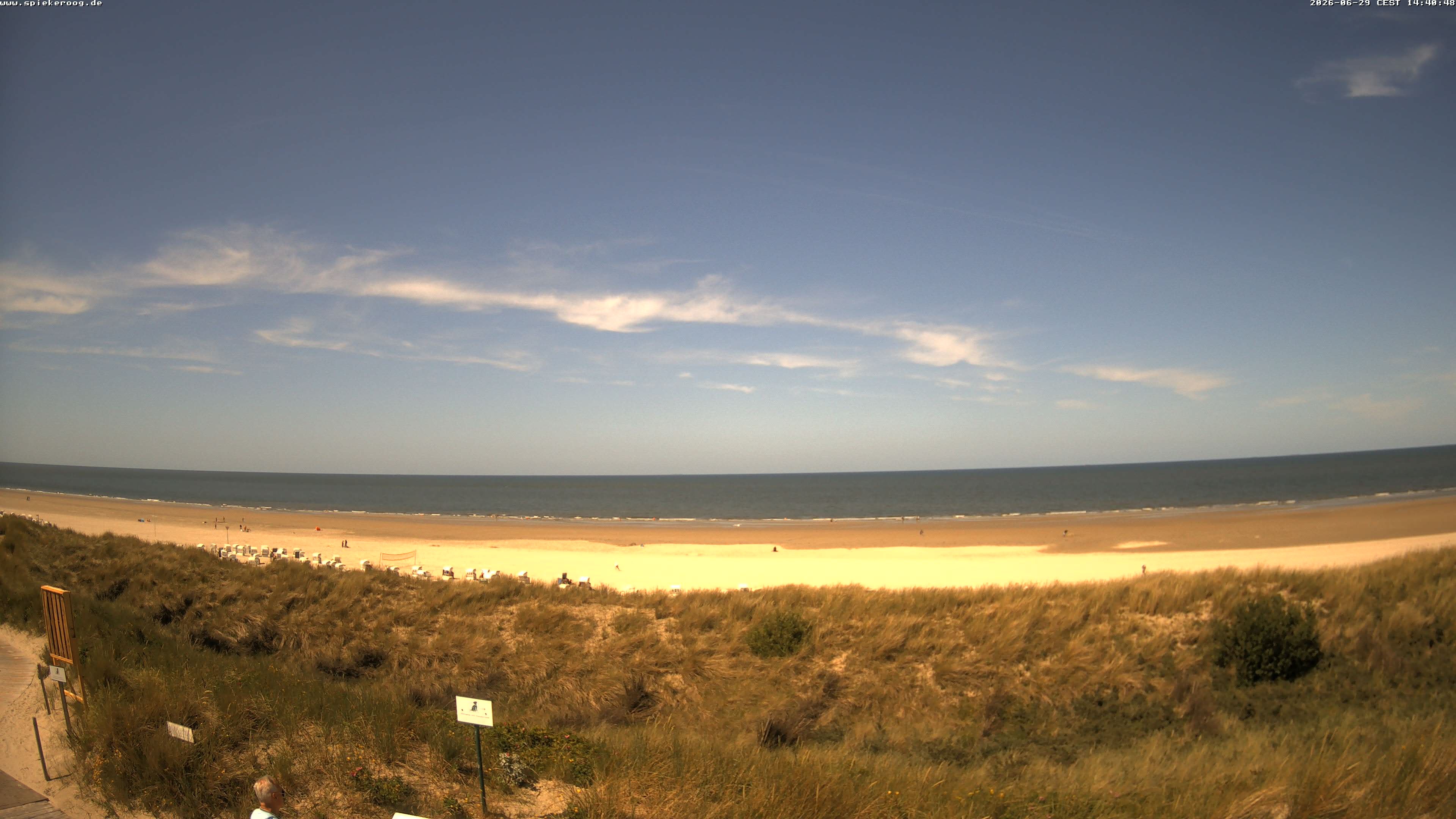 Archived image Webcam Spiekeroog Beach