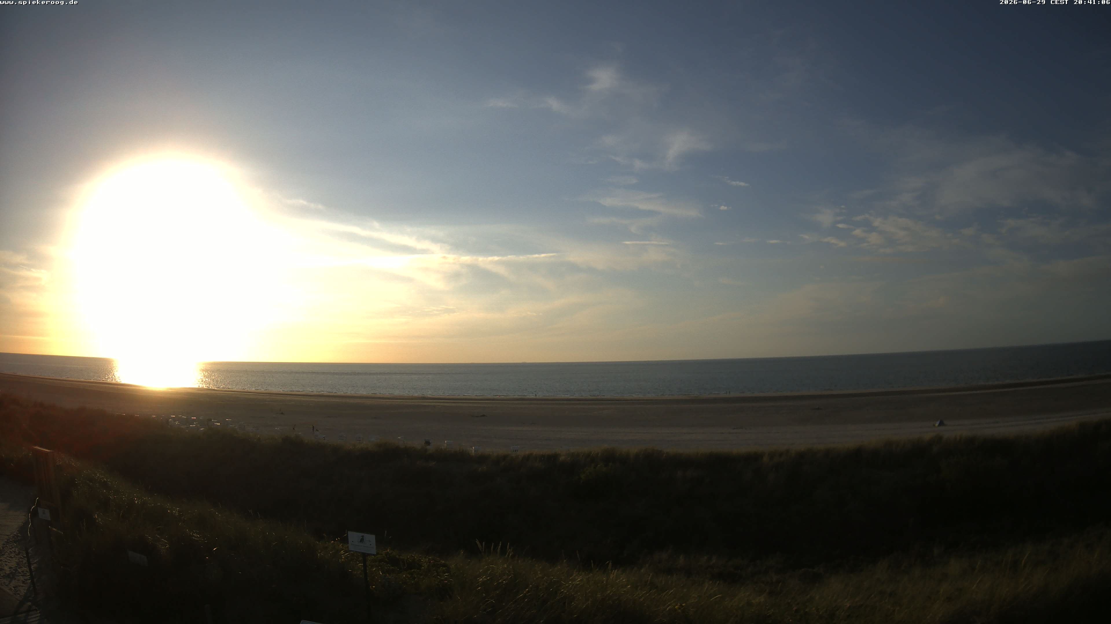 Archived image Webcam Spiekeroog Beach