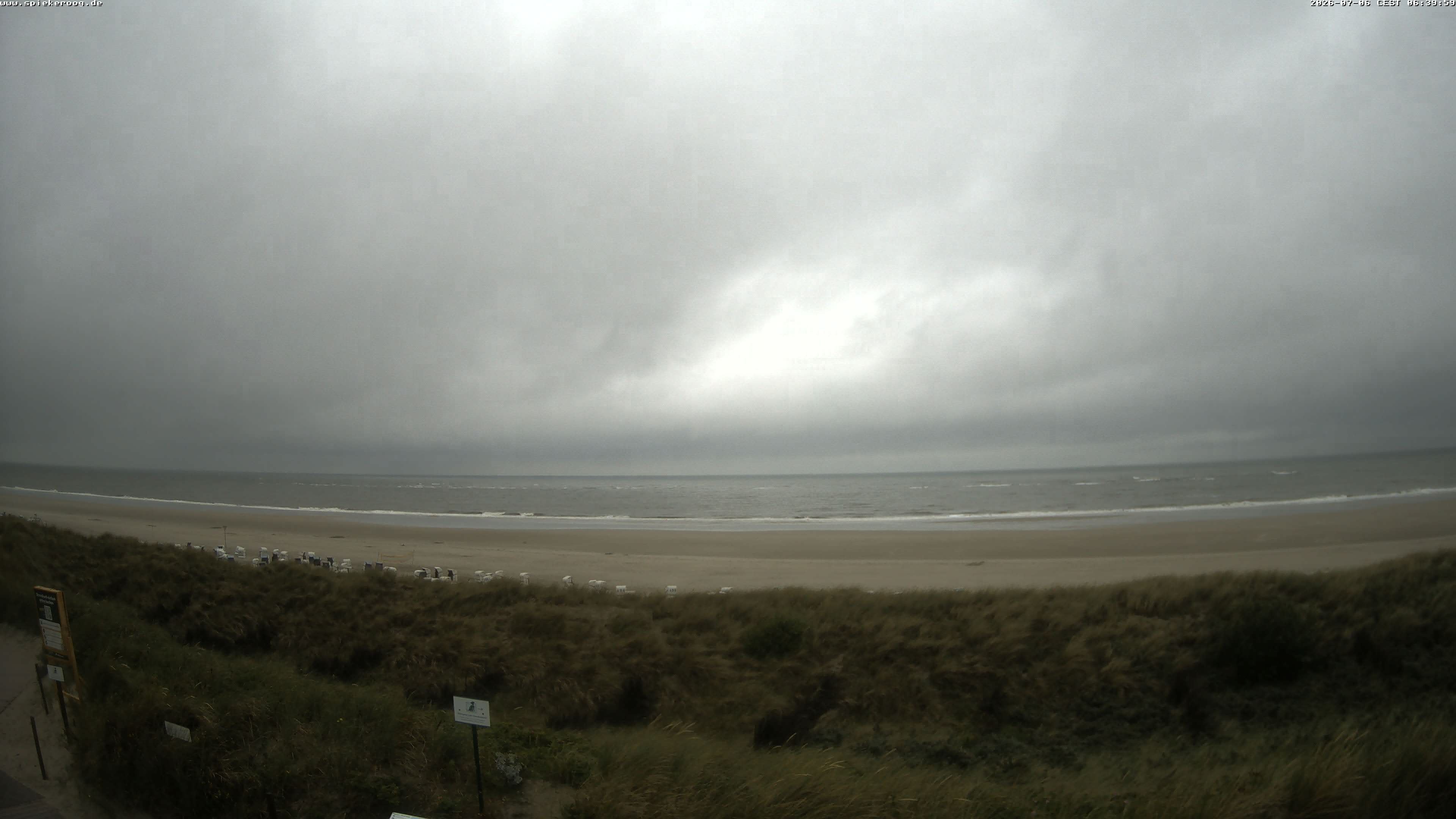 Archiv Foto Webcam Spiekeroog: Badestrand