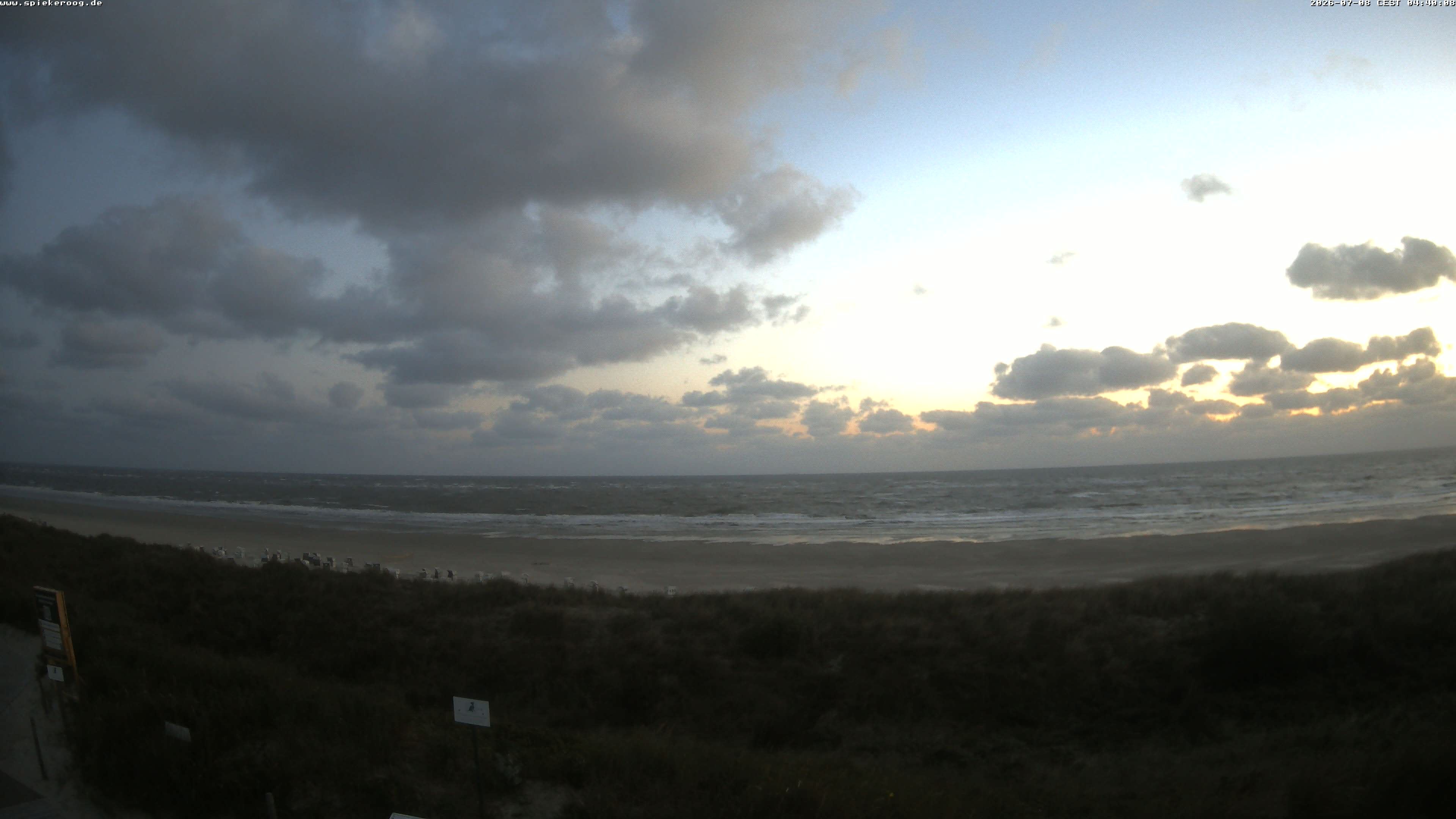 Archiv Foto Webcam Spiekeroog: Badestrand