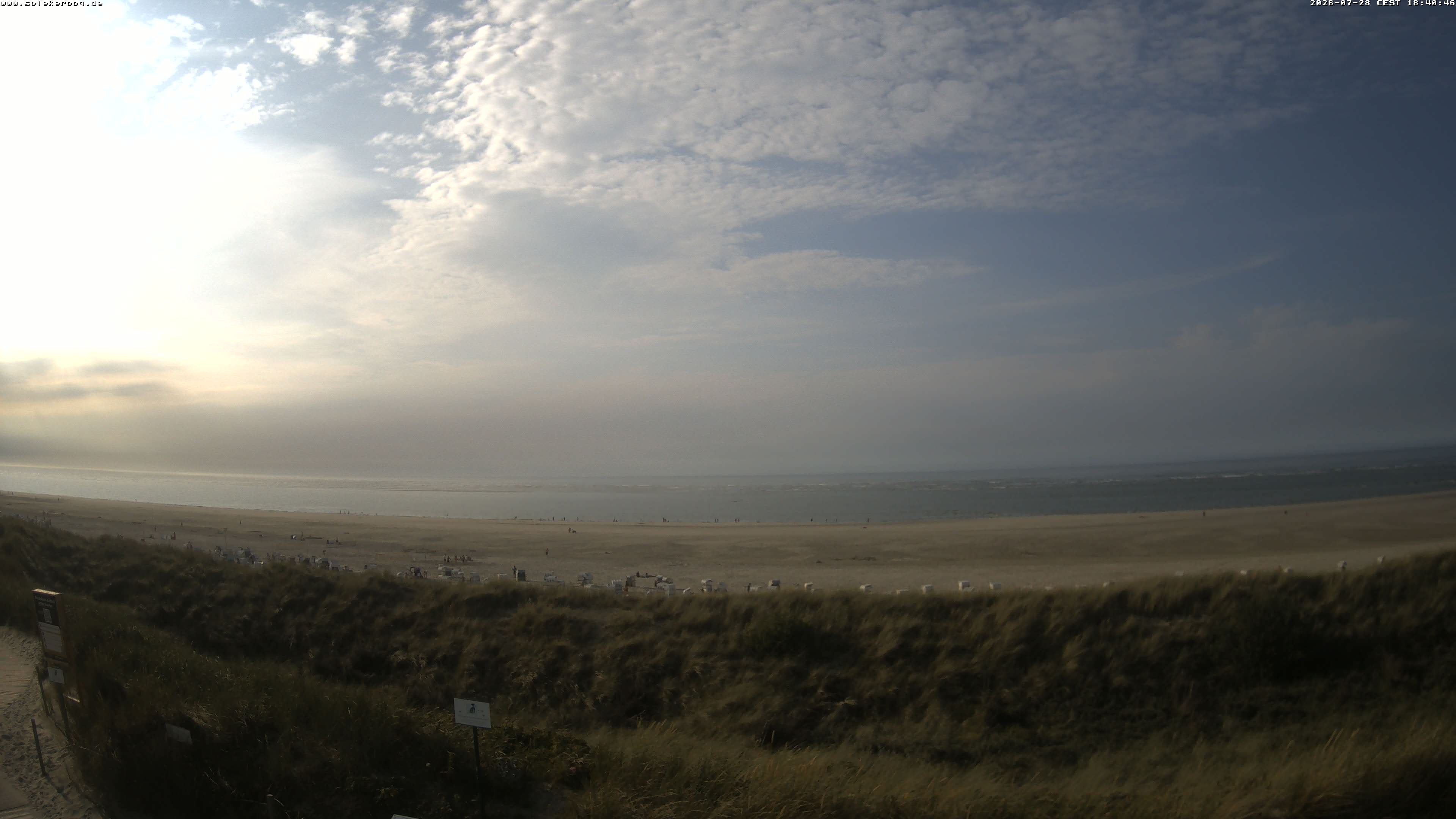 Archiv Foto Webcam Spiekeroog: Badestrand