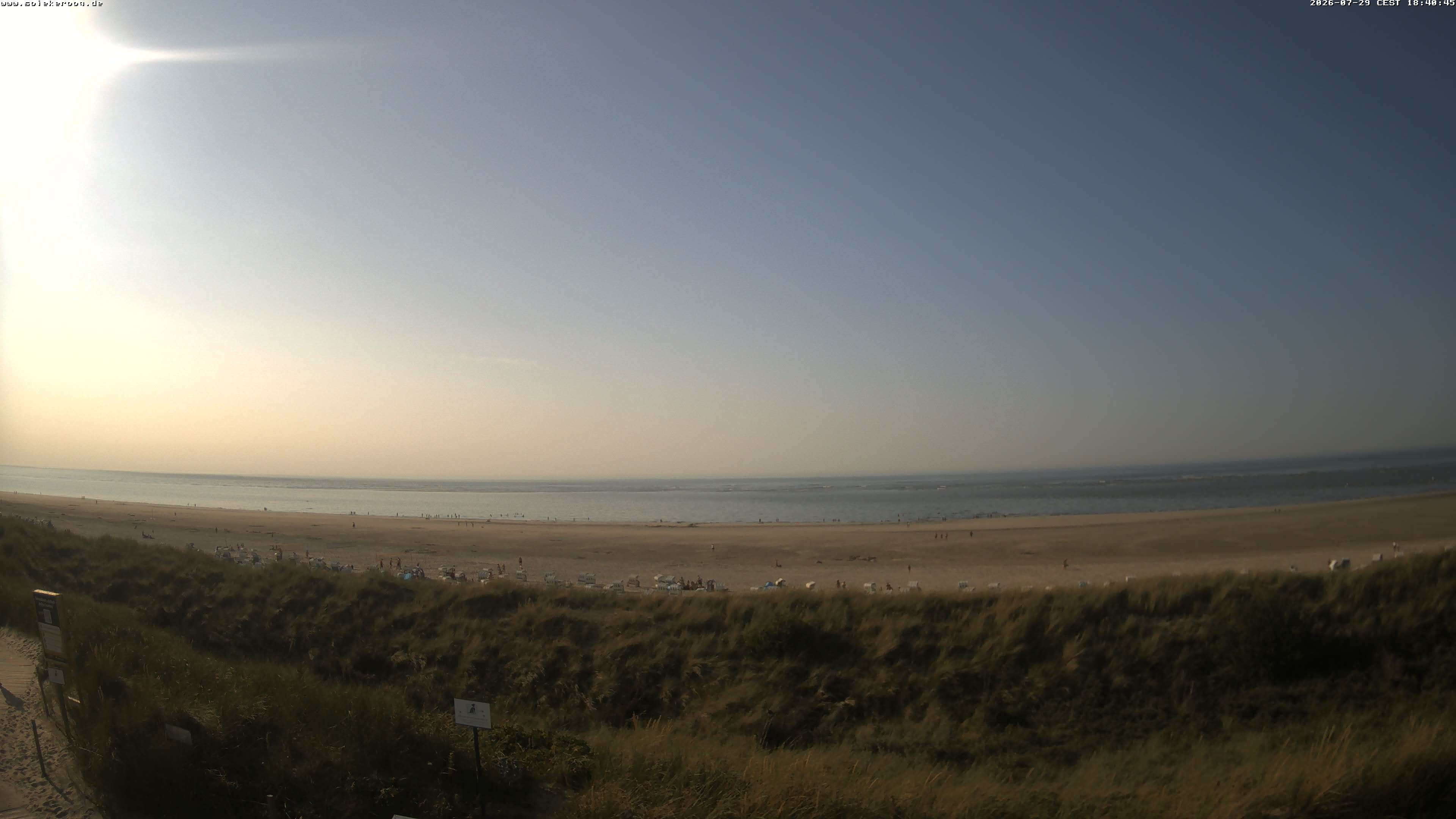 Archiv Foto Webcam Spiekeroog: Badestrand