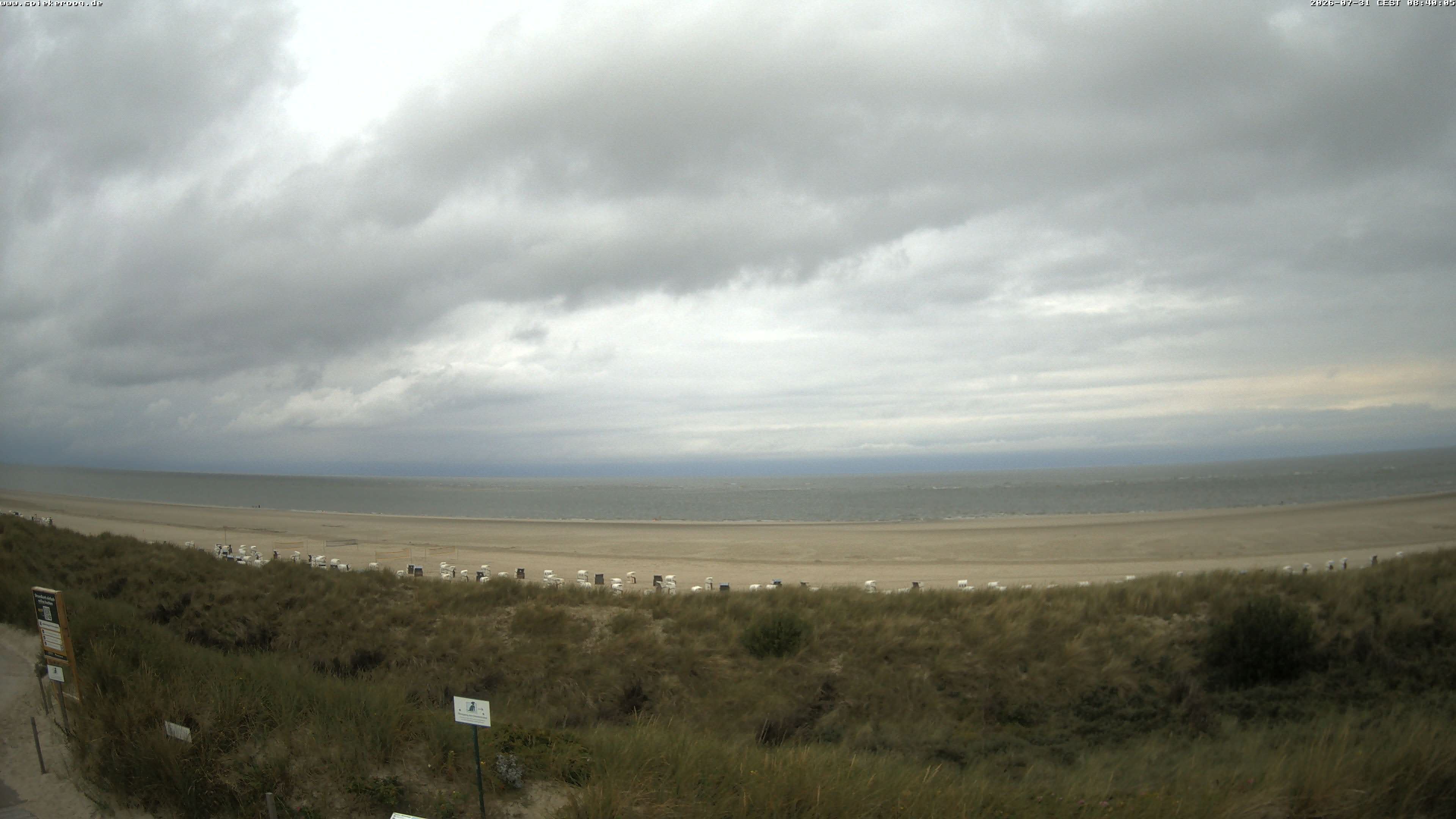Archived image Webcam Spiekeroog Beach
