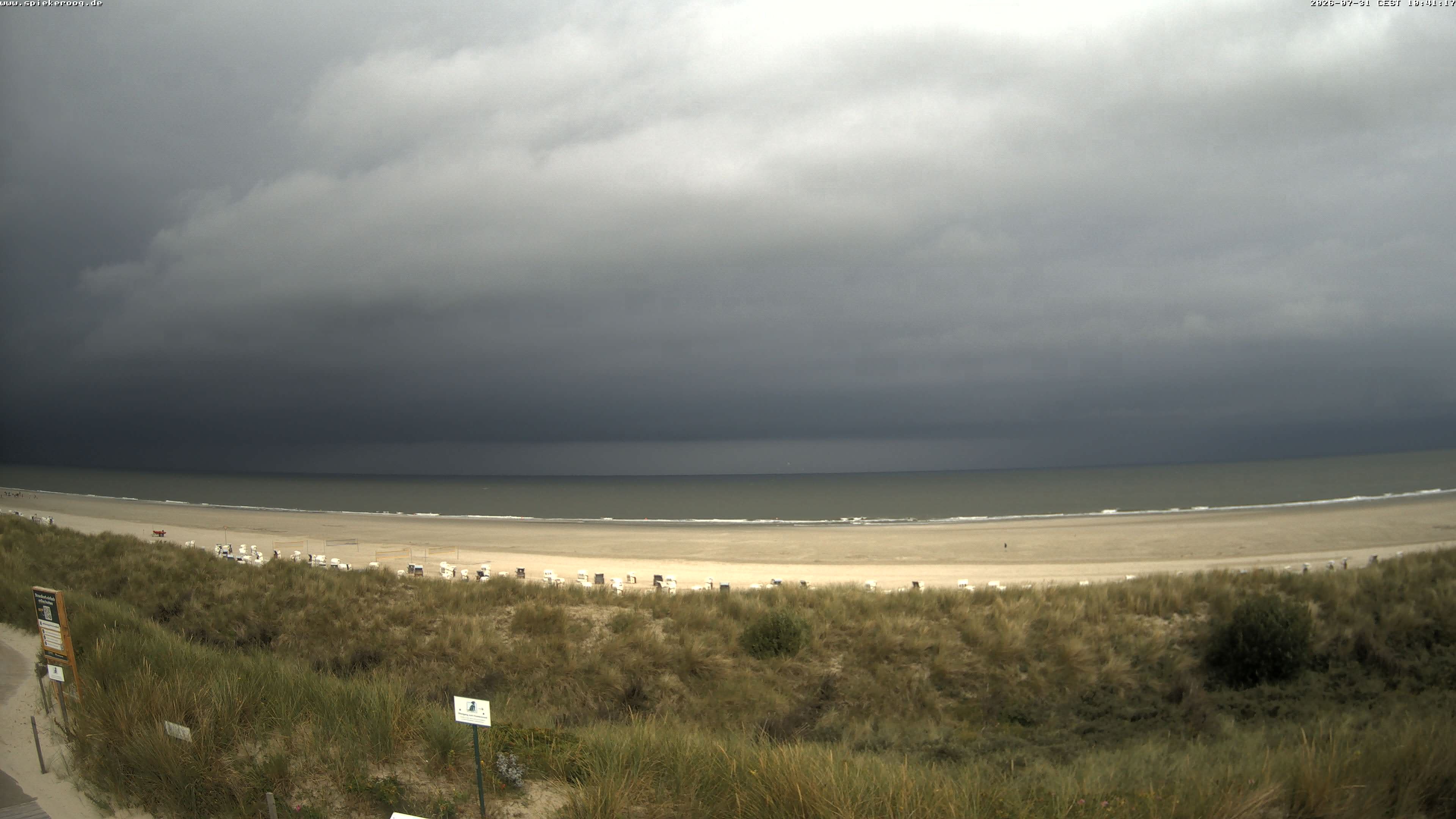 Archived image Webcam Spiekeroog Beach