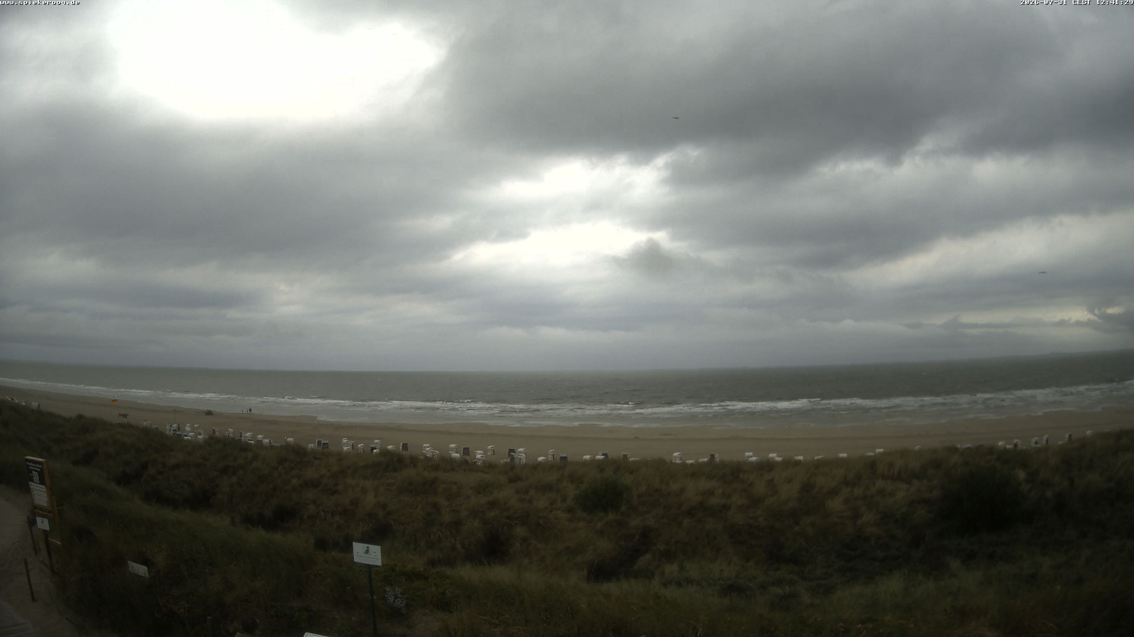 Archived image Webcam Spiekeroog Beach