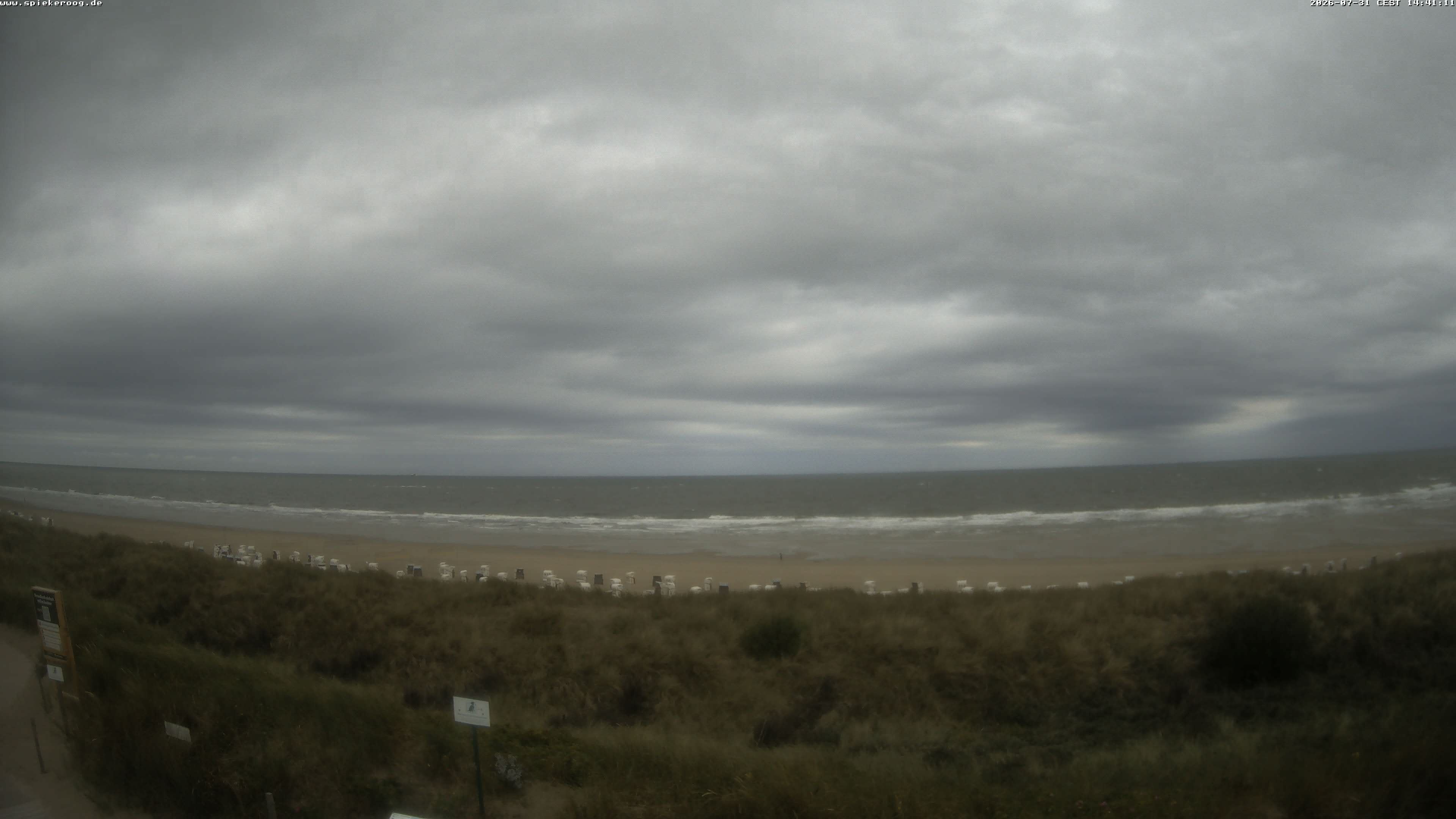 Archived image Webcam Spiekeroog Beach