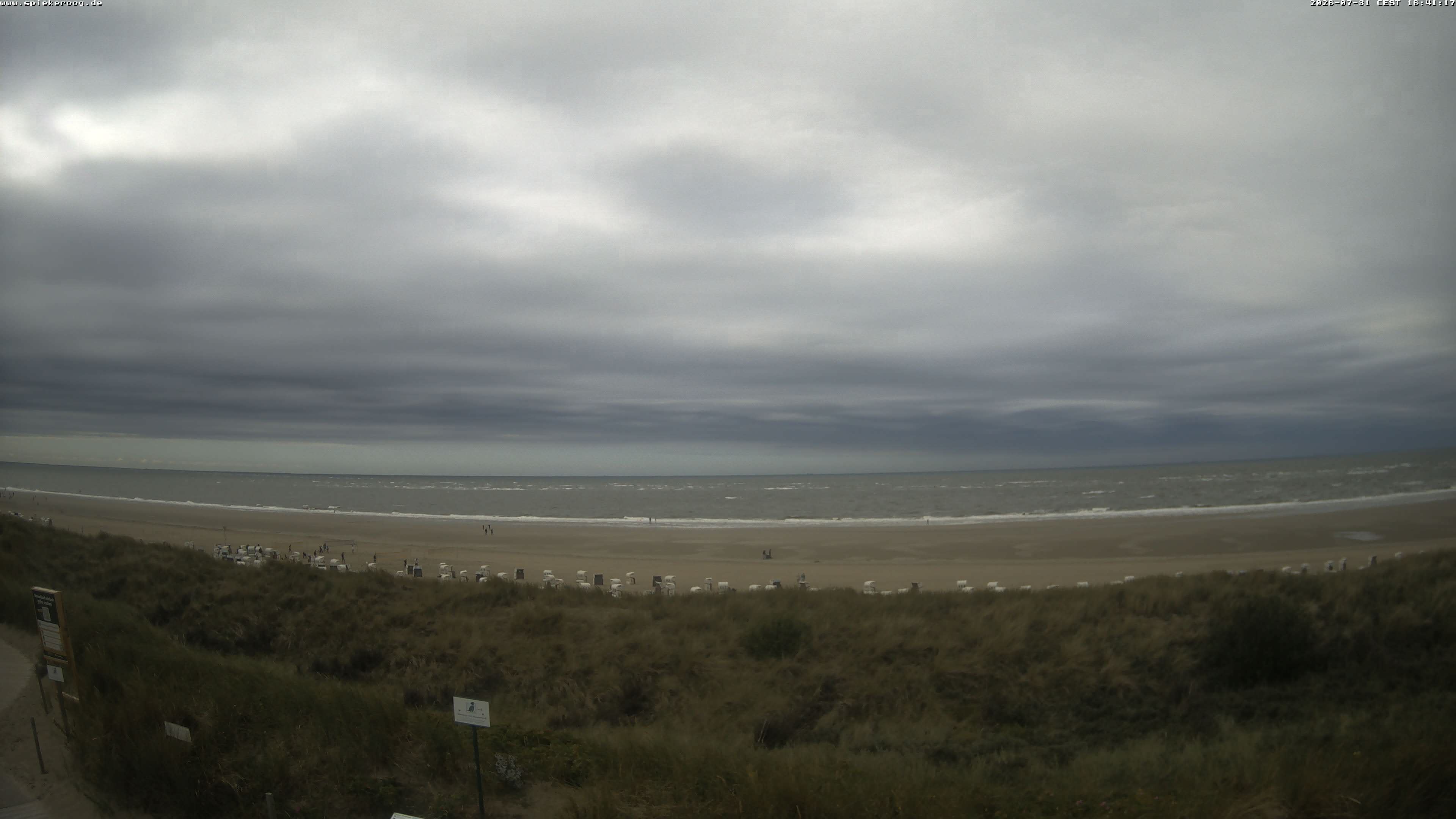 Archived image Webcam Spiekeroog Beach