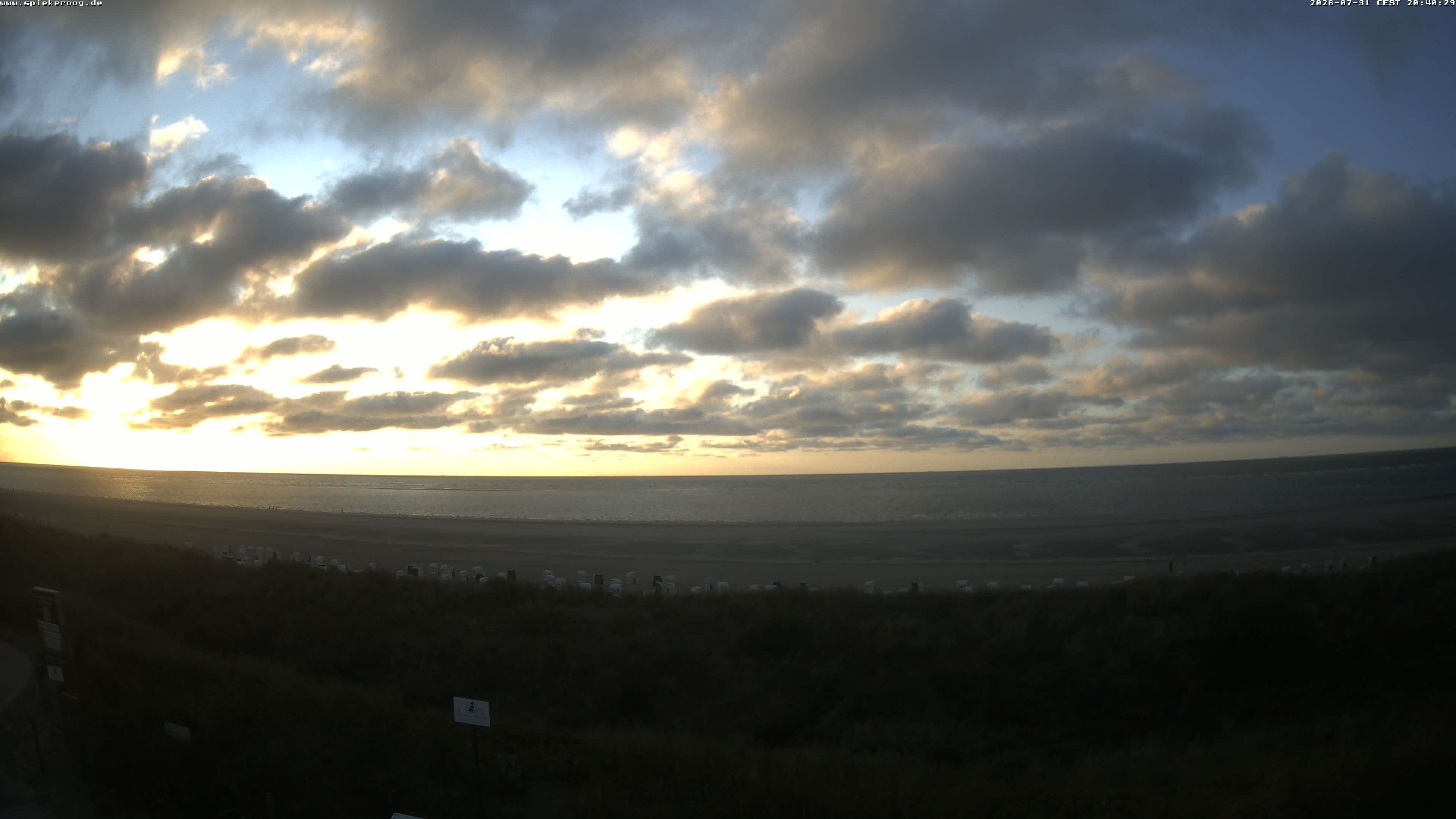 Archiv Foto Webcam Spiekeroog: Badestrand