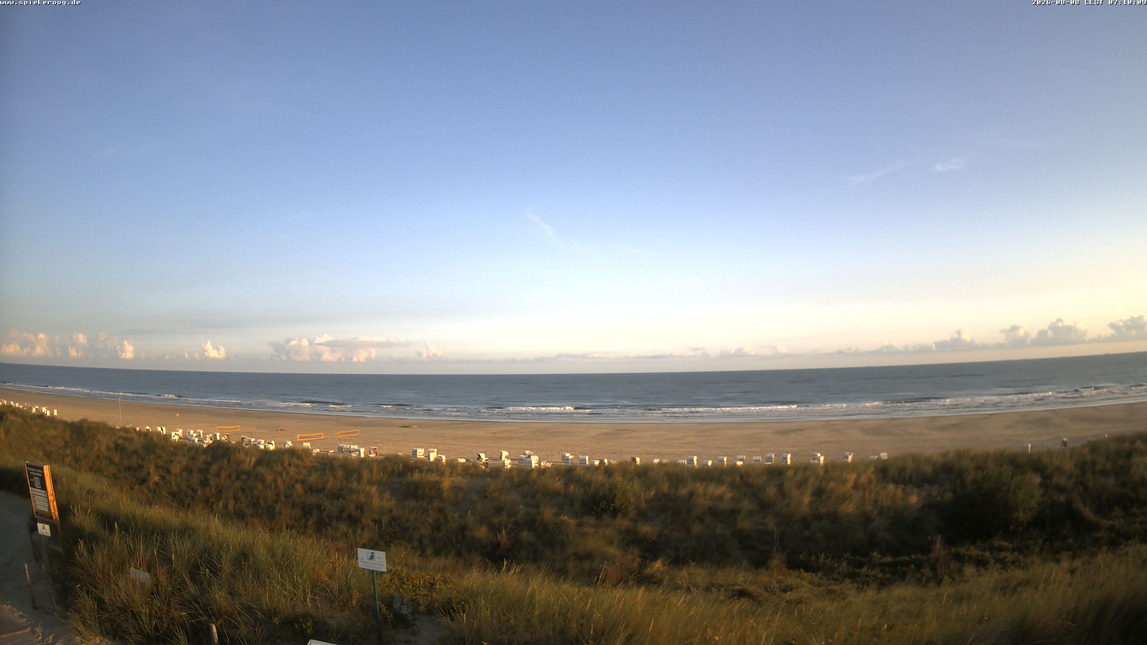 Archiv Foto Webcam Spiekeroog: Badestrand