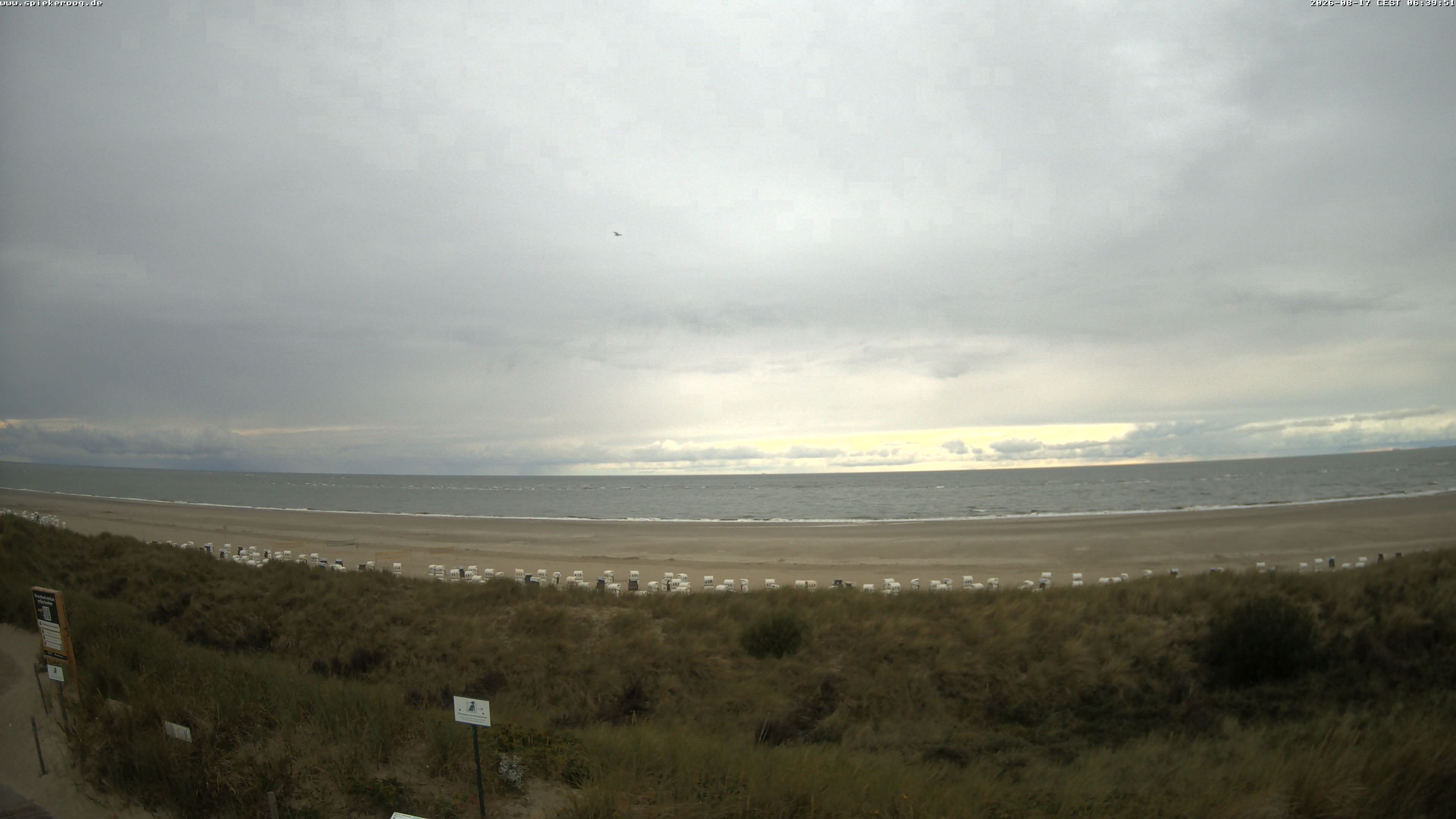 Archiv Foto Webcam Spiekeroog: Badestrand