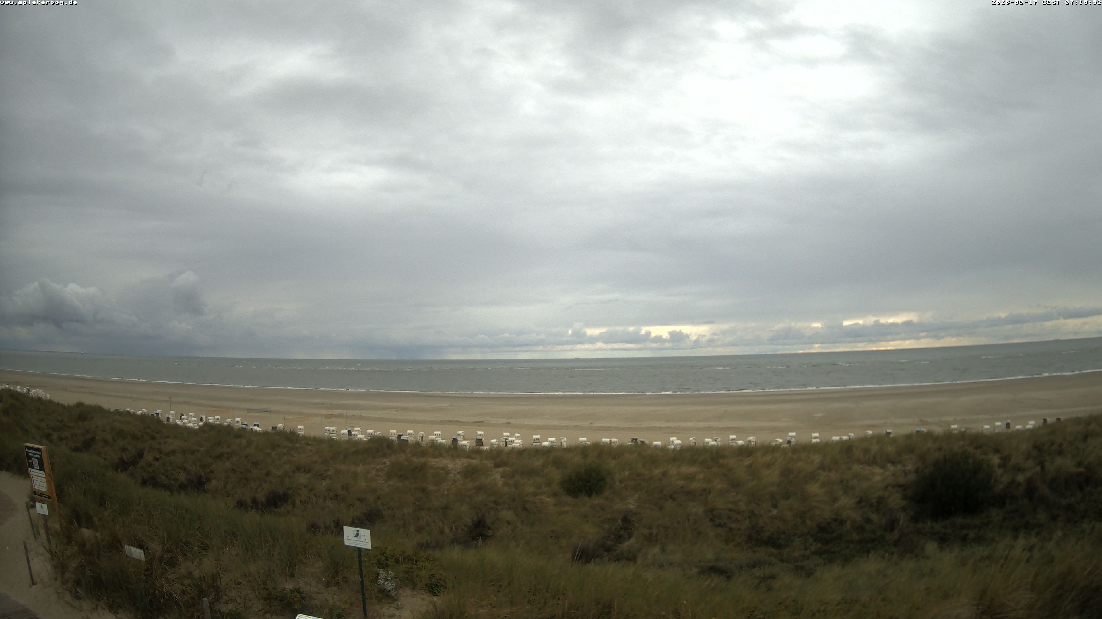 Archiv Foto Webcam Spiekeroog: Badestrand