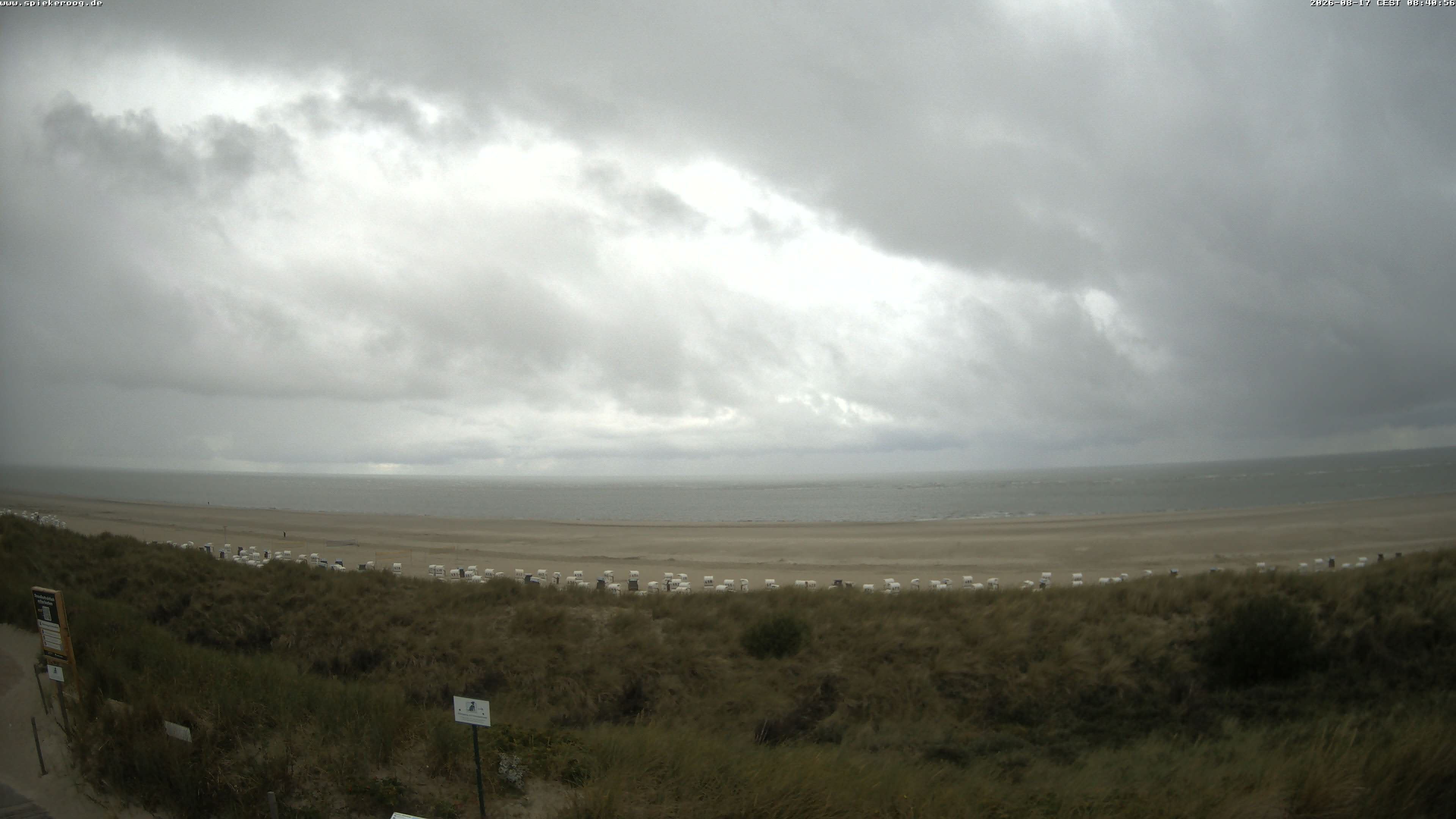 Archiv Foto Webcam Spiekeroog: Badestrand