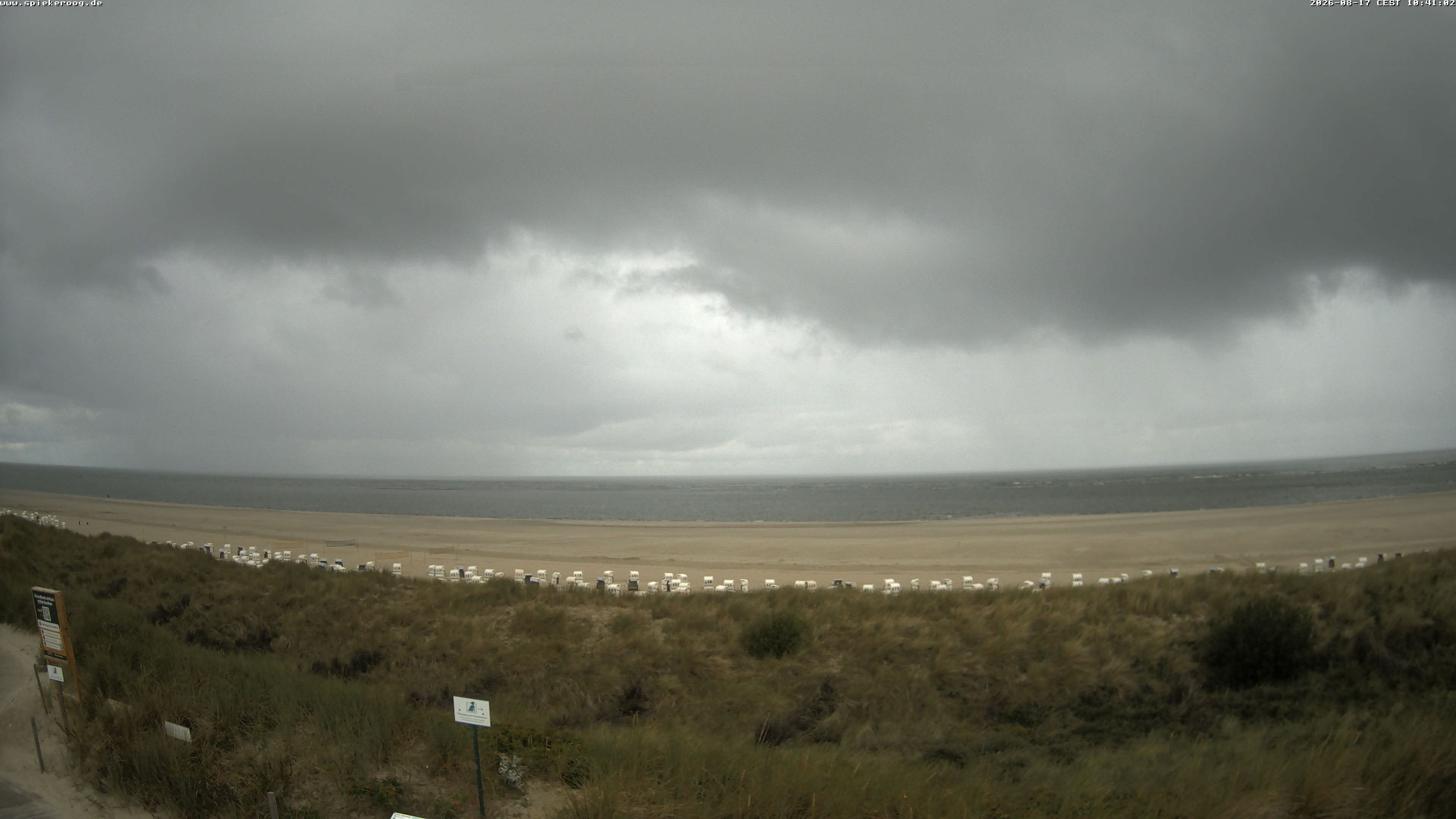 Archiv Foto Webcam Spiekeroog: Badestrand