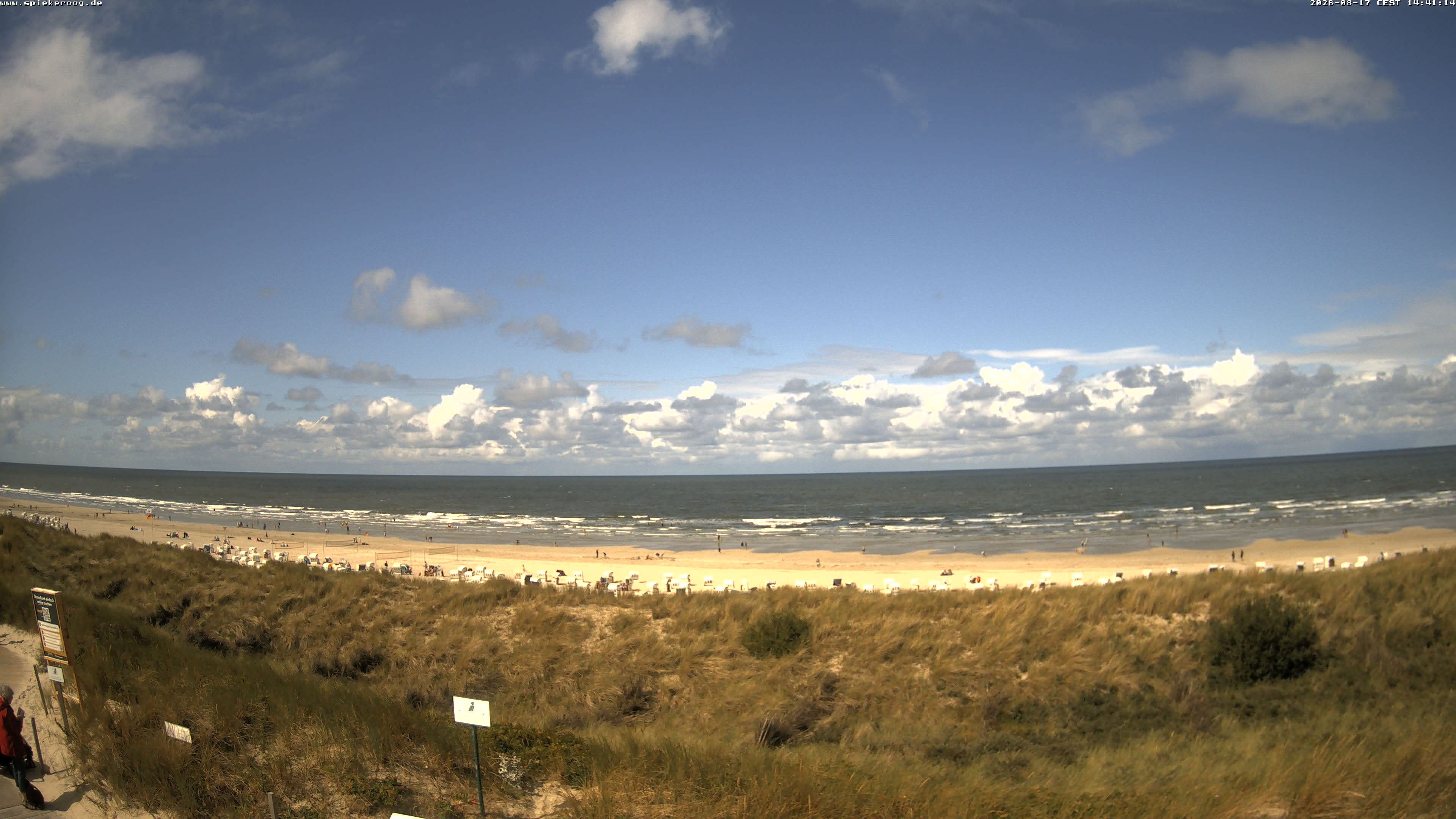 Archiv Foto Webcam Spiekeroog: Badestrand