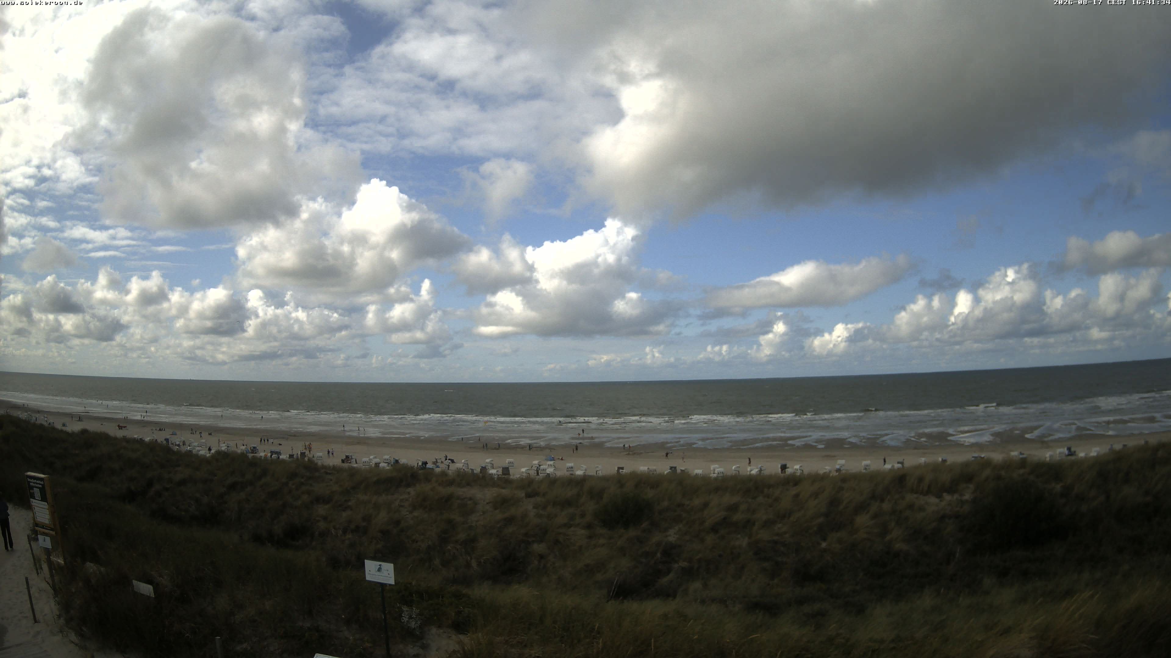Archiv Foto Webcam Spiekeroog: Badestrand
