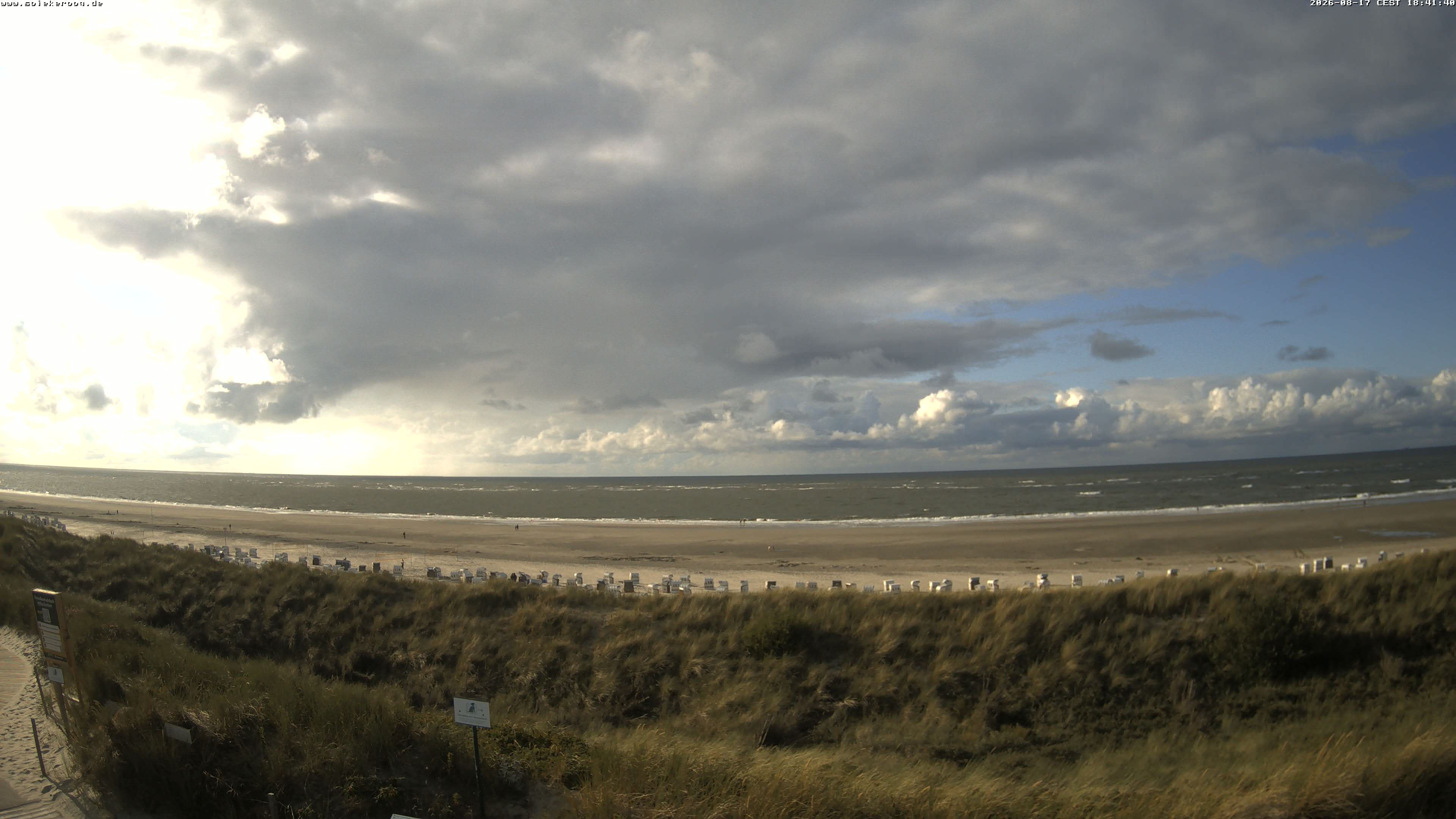 Archiv Foto Webcam Spiekeroog: Badestrand