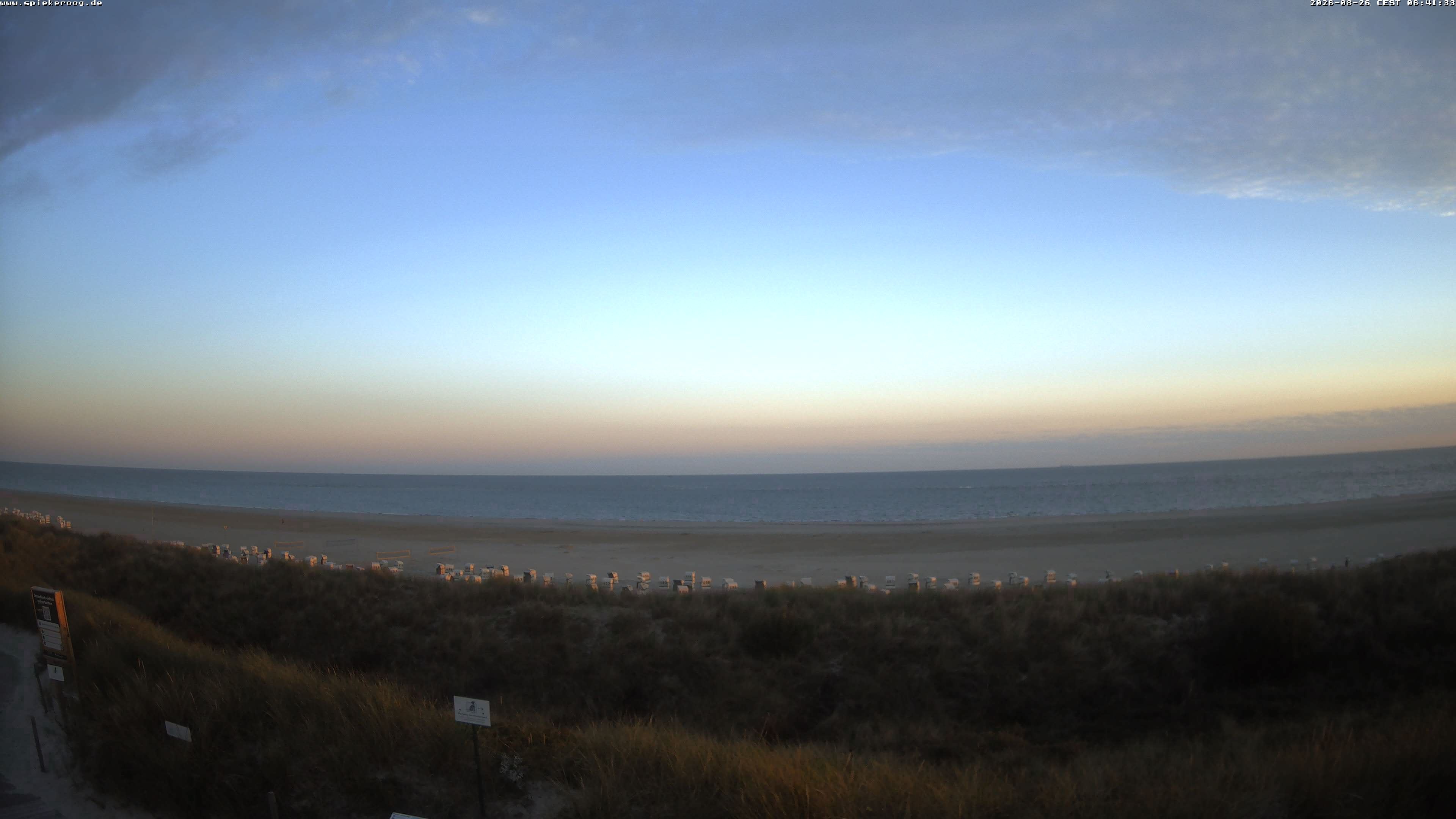 Archiv Foto Webcam Spiekeroog: Badestrand