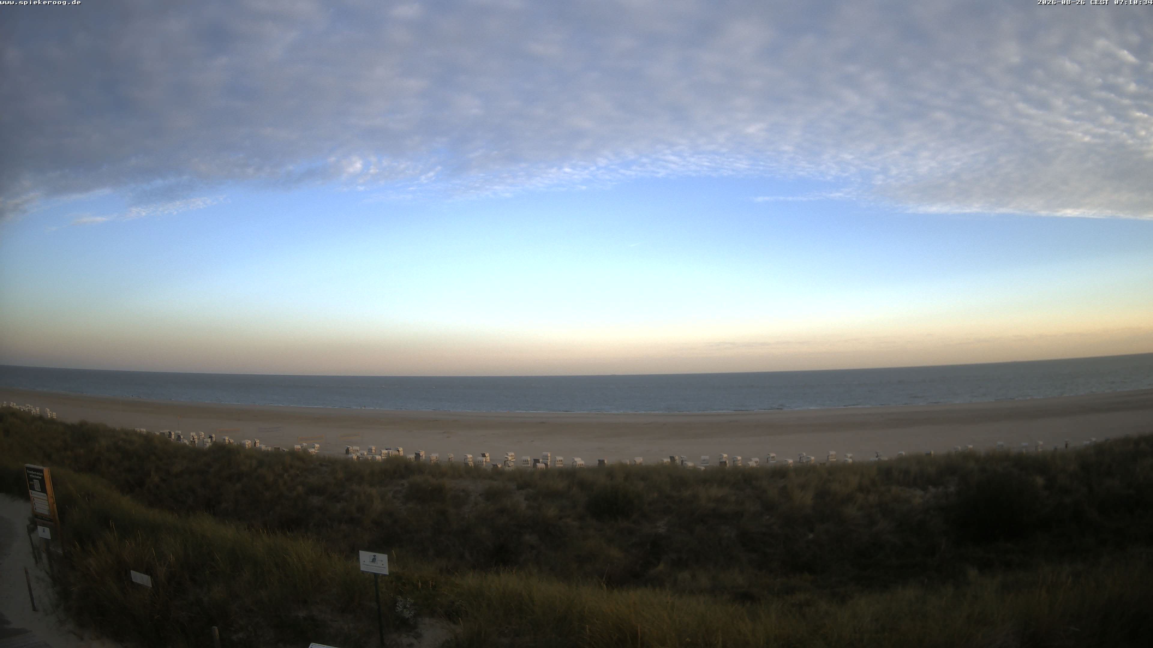 Archiv Foto Webcam Spiekeroog: Badestrand