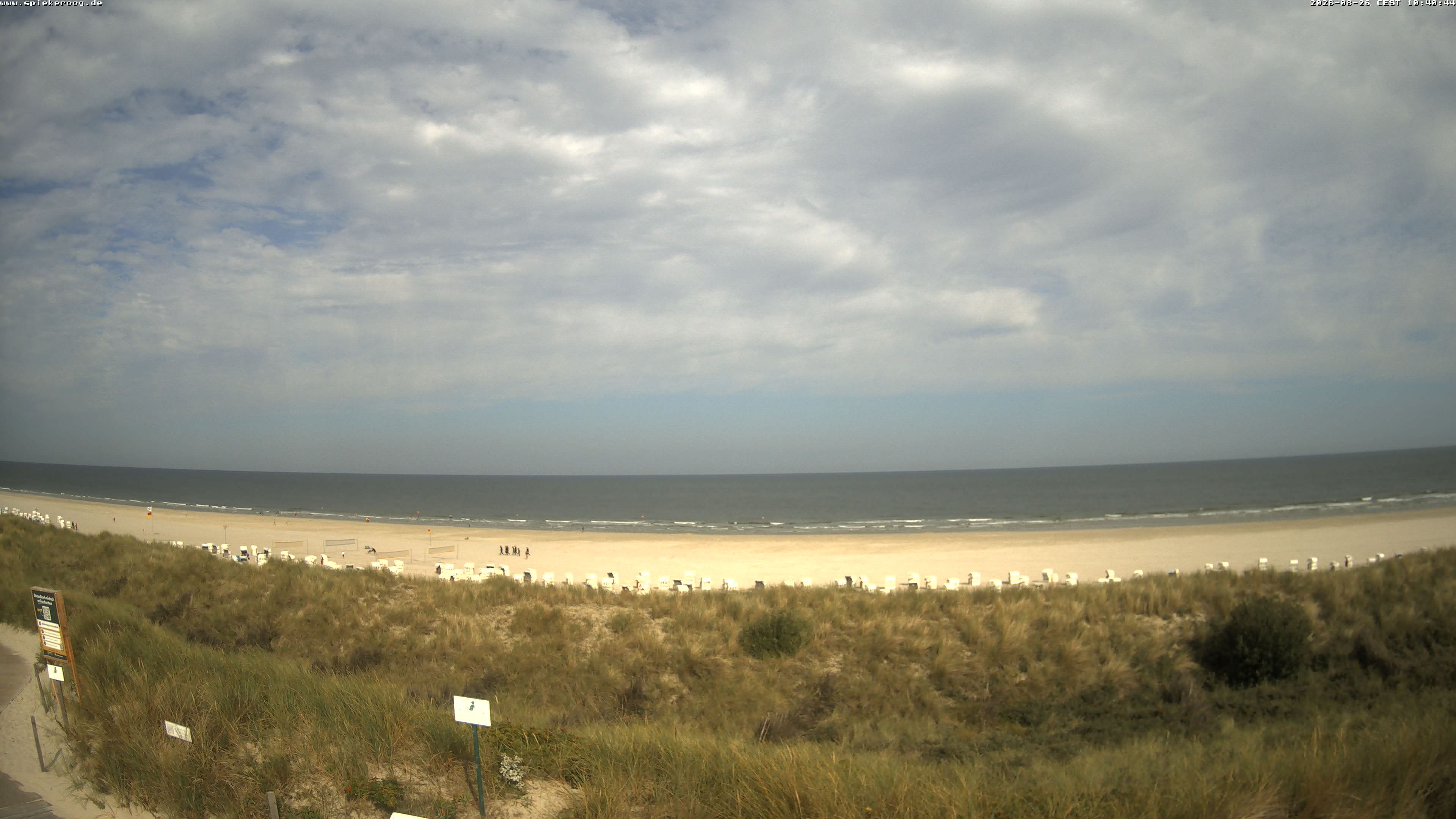 Archiv Foto Webcam Spiekeroog: Badestrand