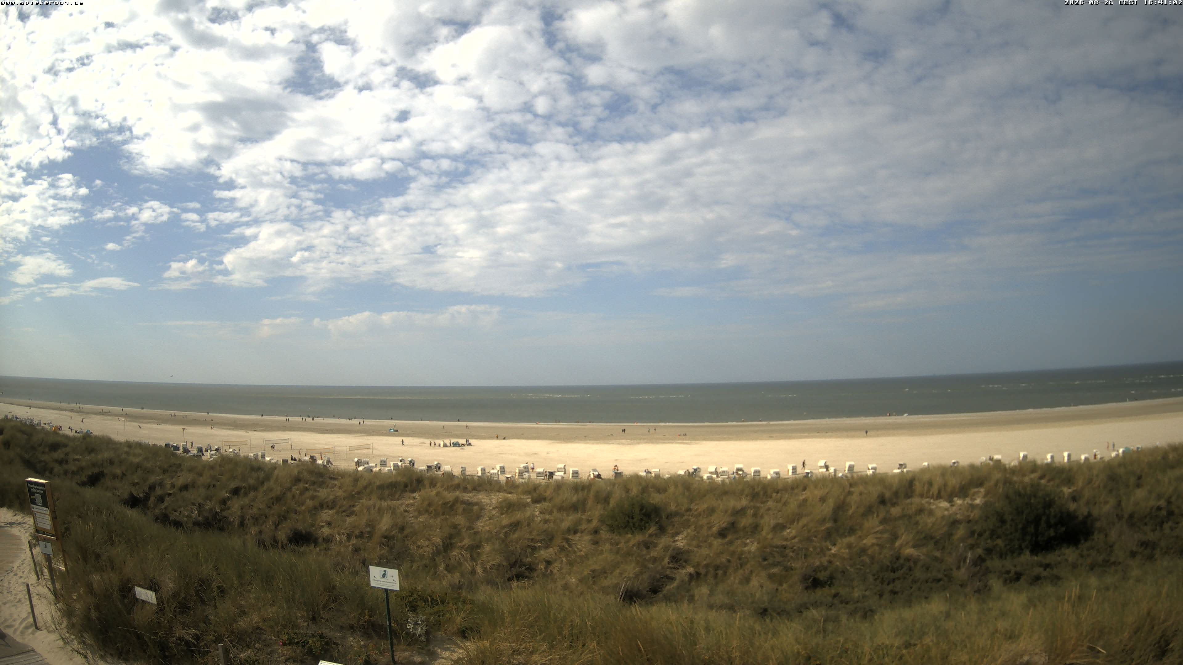 Archiv Foto Webcam Spiekeroog: Badestrand