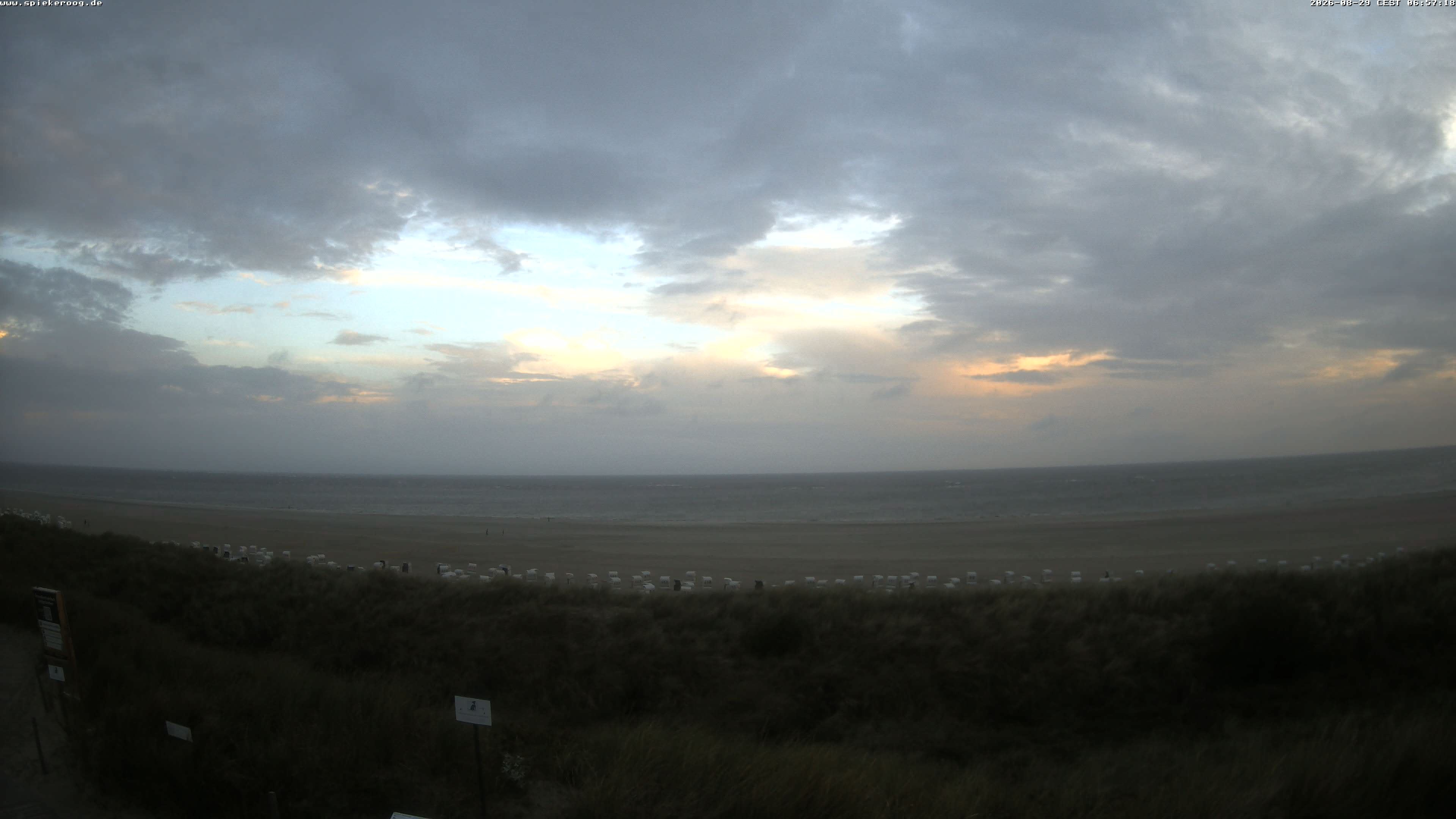 Archiv Foto Webcam Spiekeroog: Badestrand