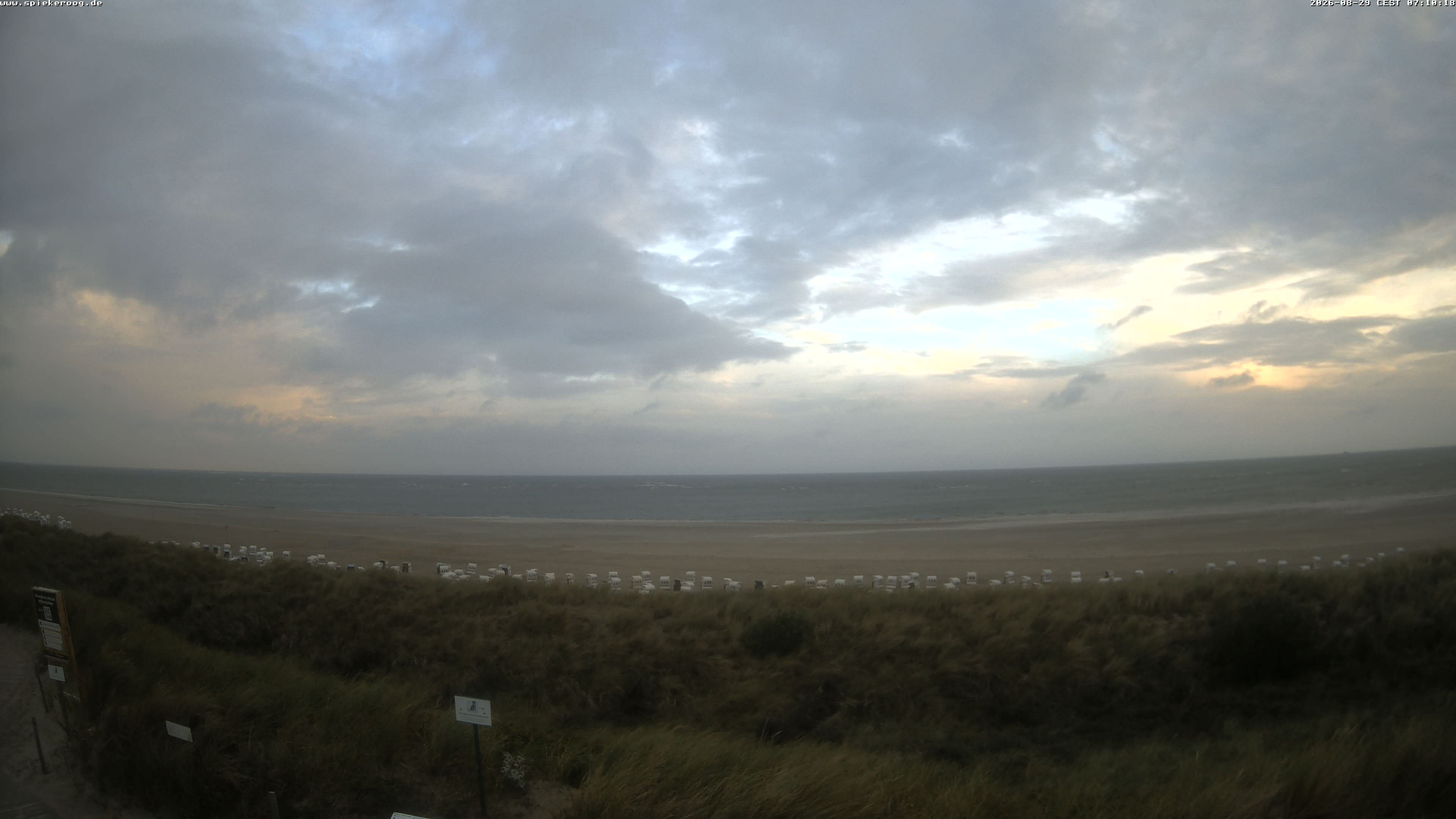 Archiv Foto Webcam Spiekeroog: Badestrand