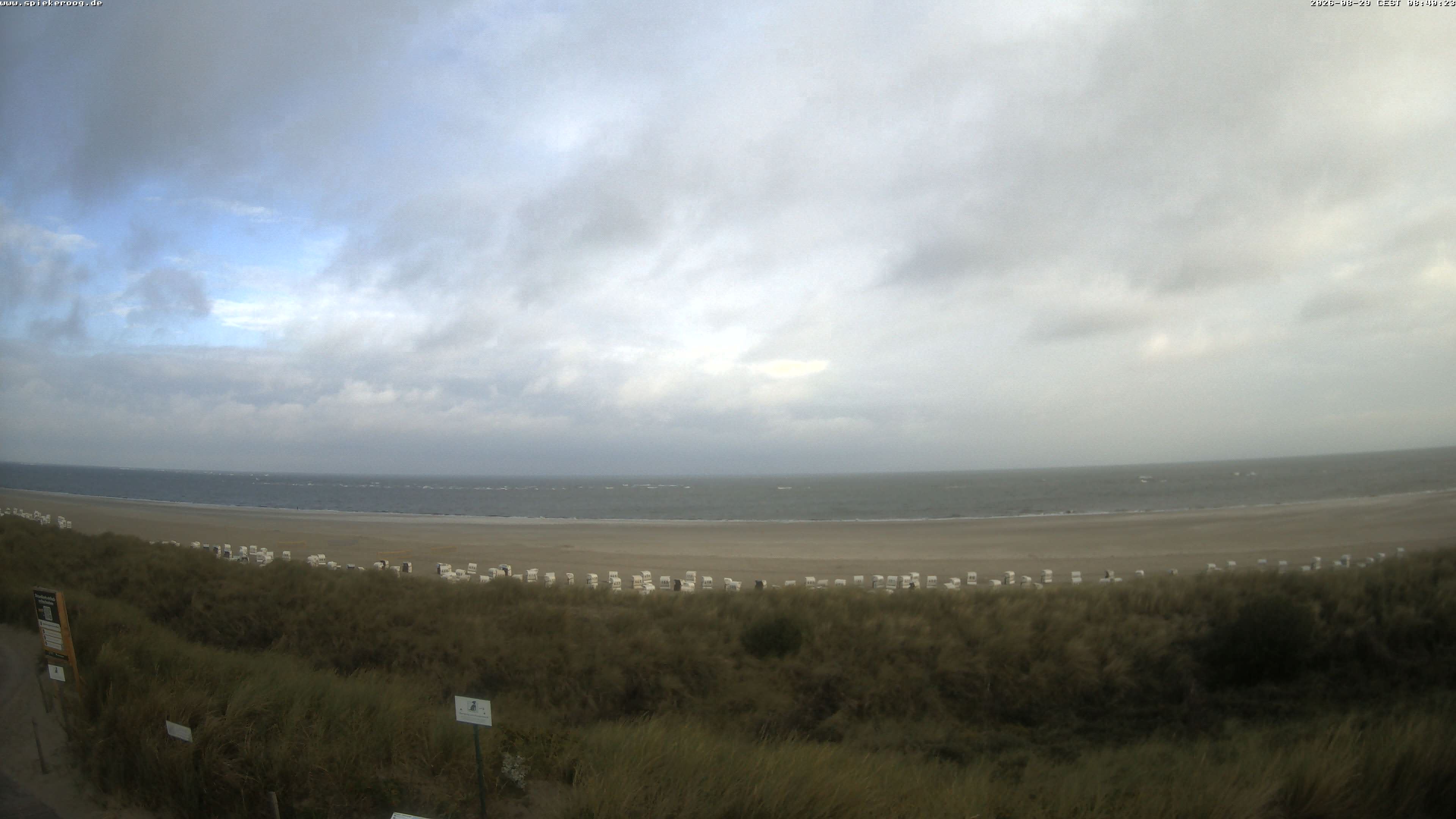 Archiv Foto Webcam Spiekeroog: Badestrand