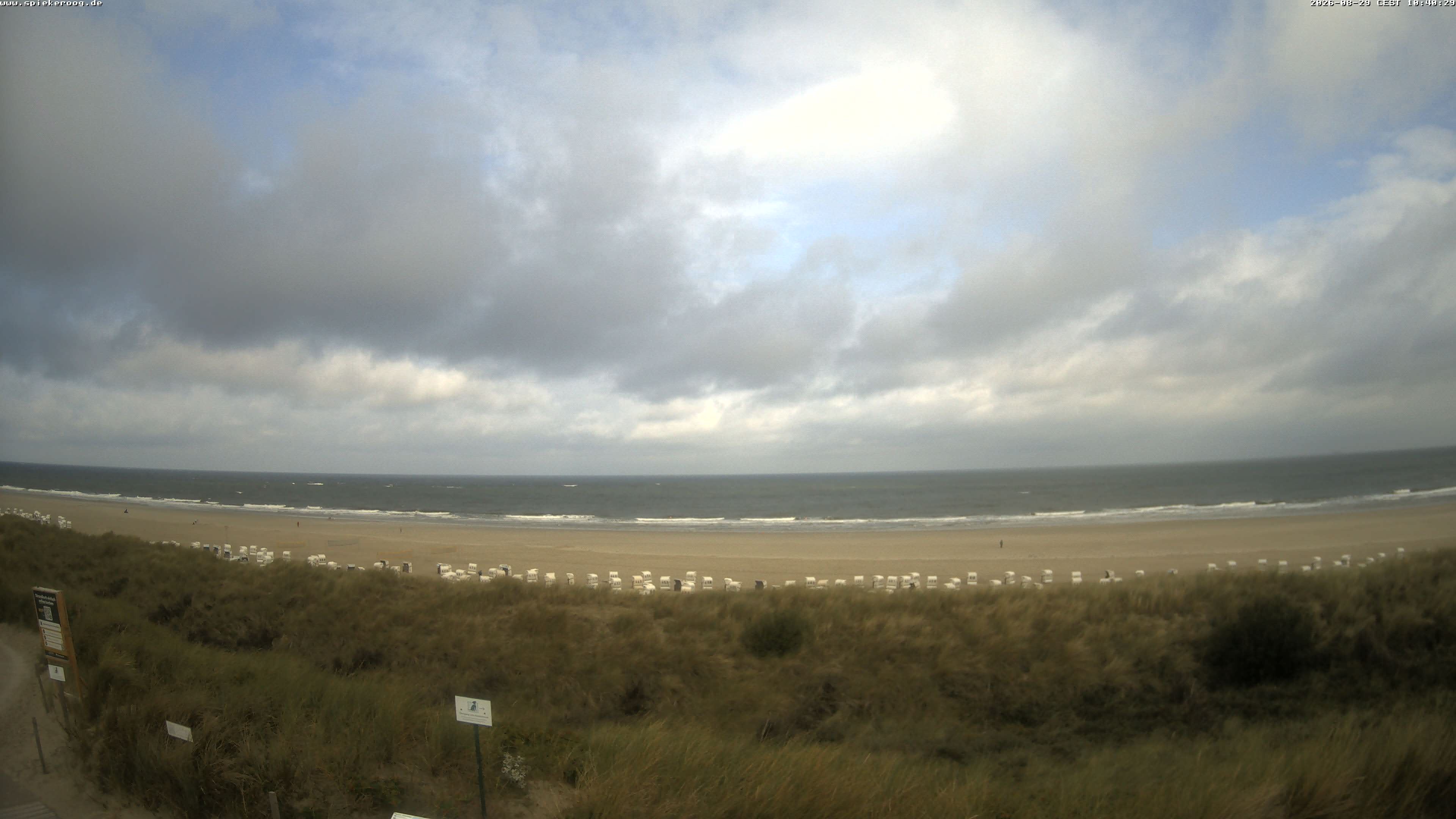 Archiv Foto Webcam Spiekeroog: Badestrand