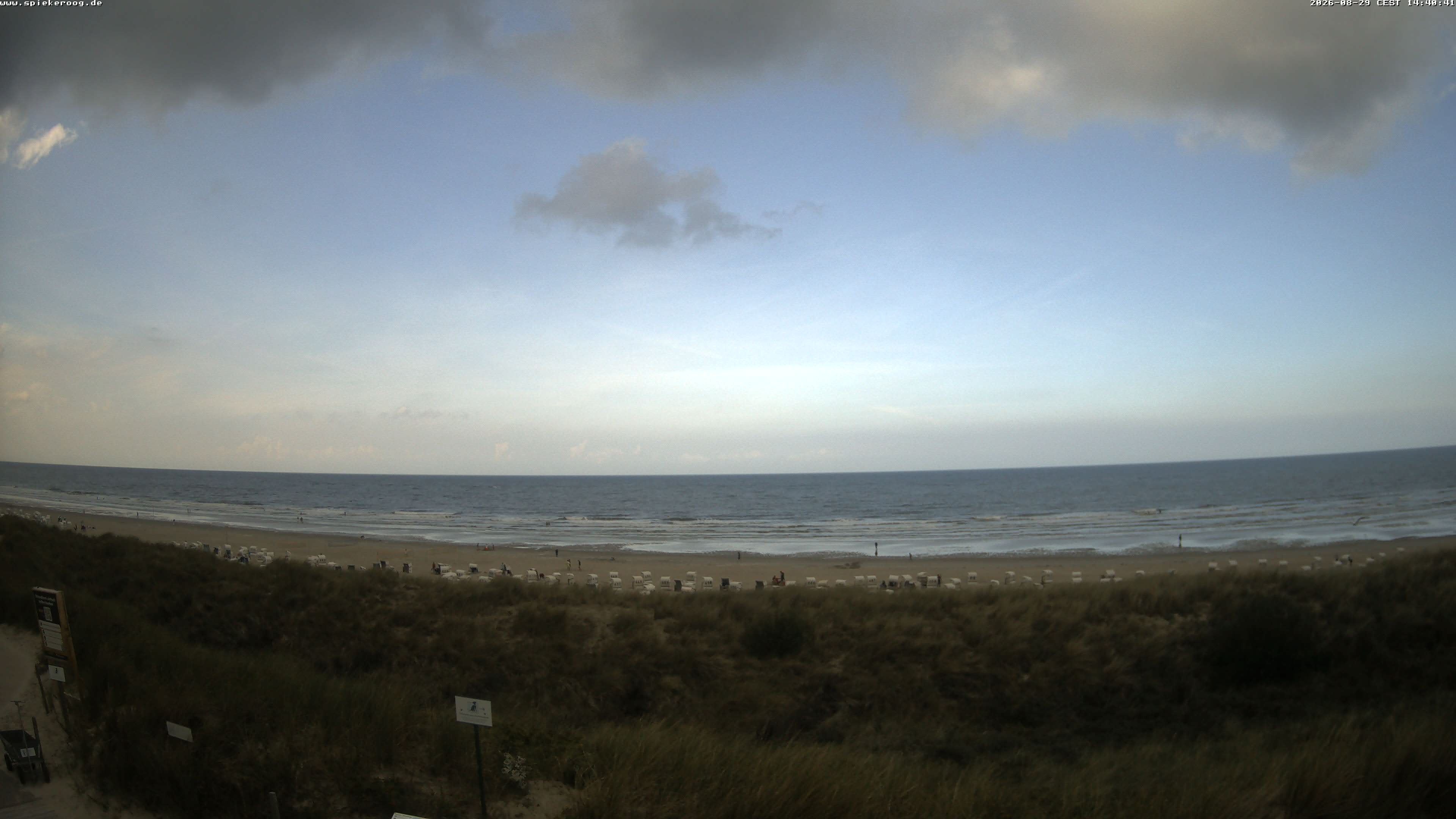 Archiv Foto Webcam Spiekeroog: Badestrand