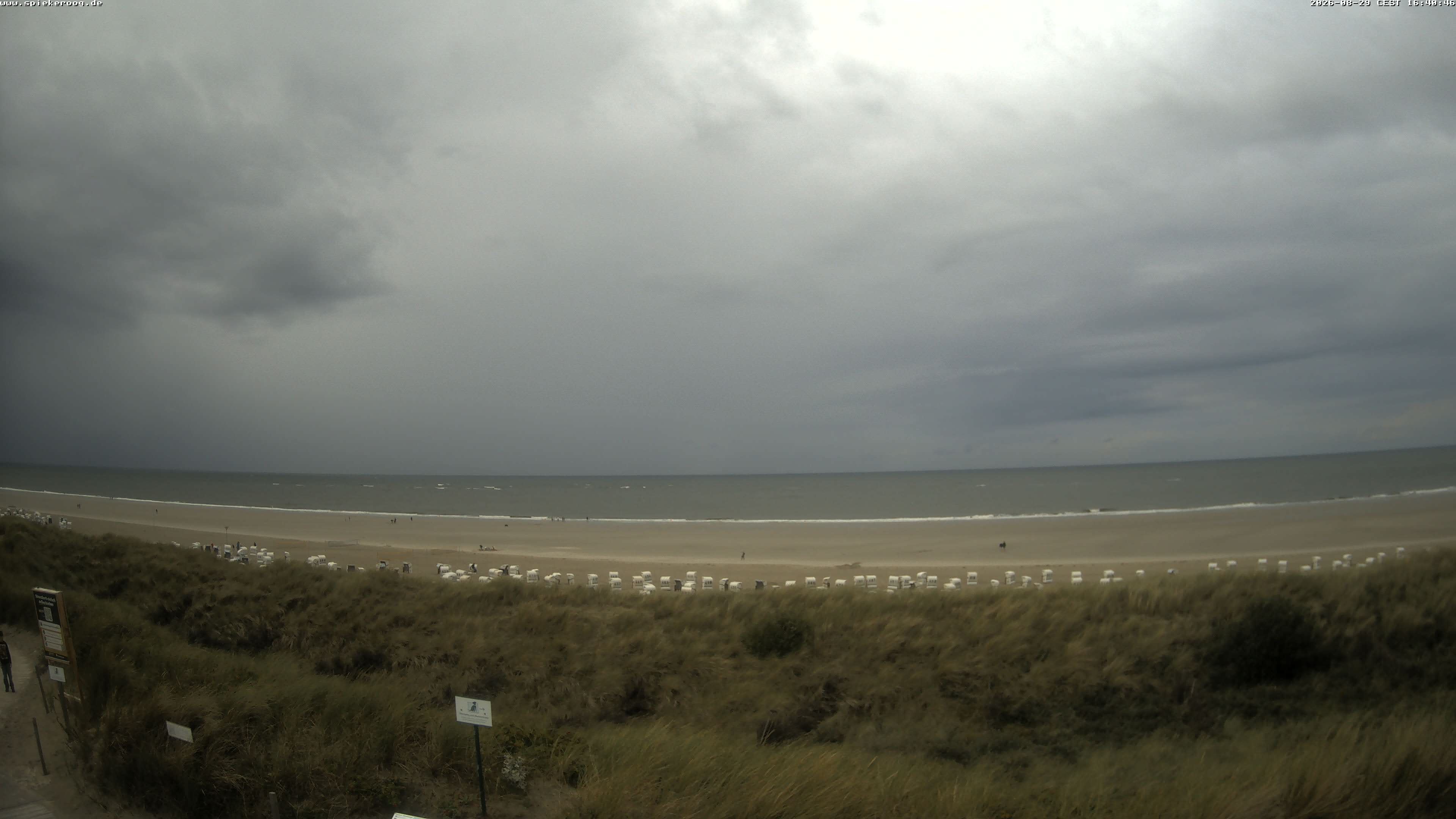 Archiv Foto Webcam Spiekeroog: Badestrand