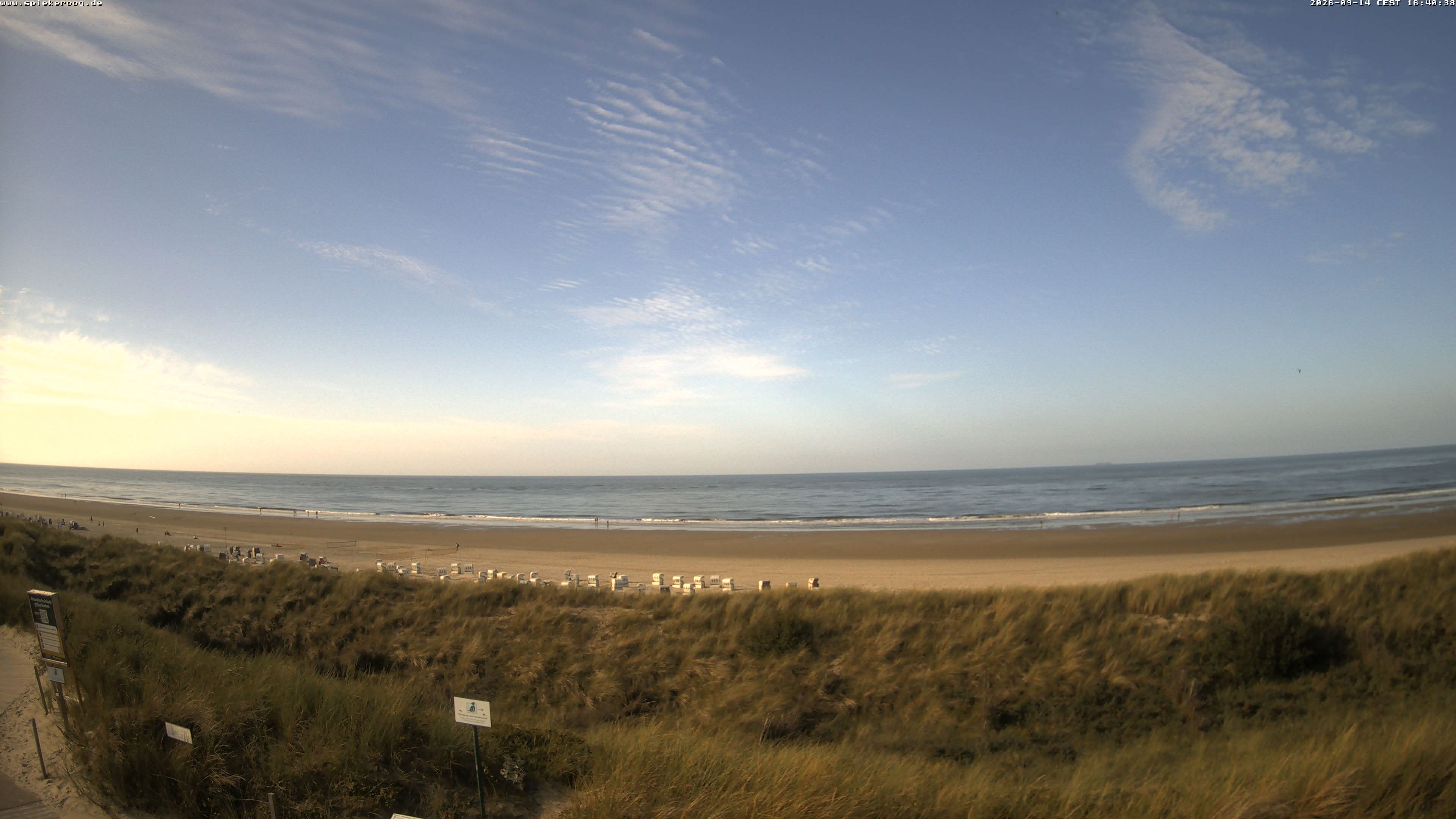 Archiv Foto Webcam Spiekeroog: Badestrand
