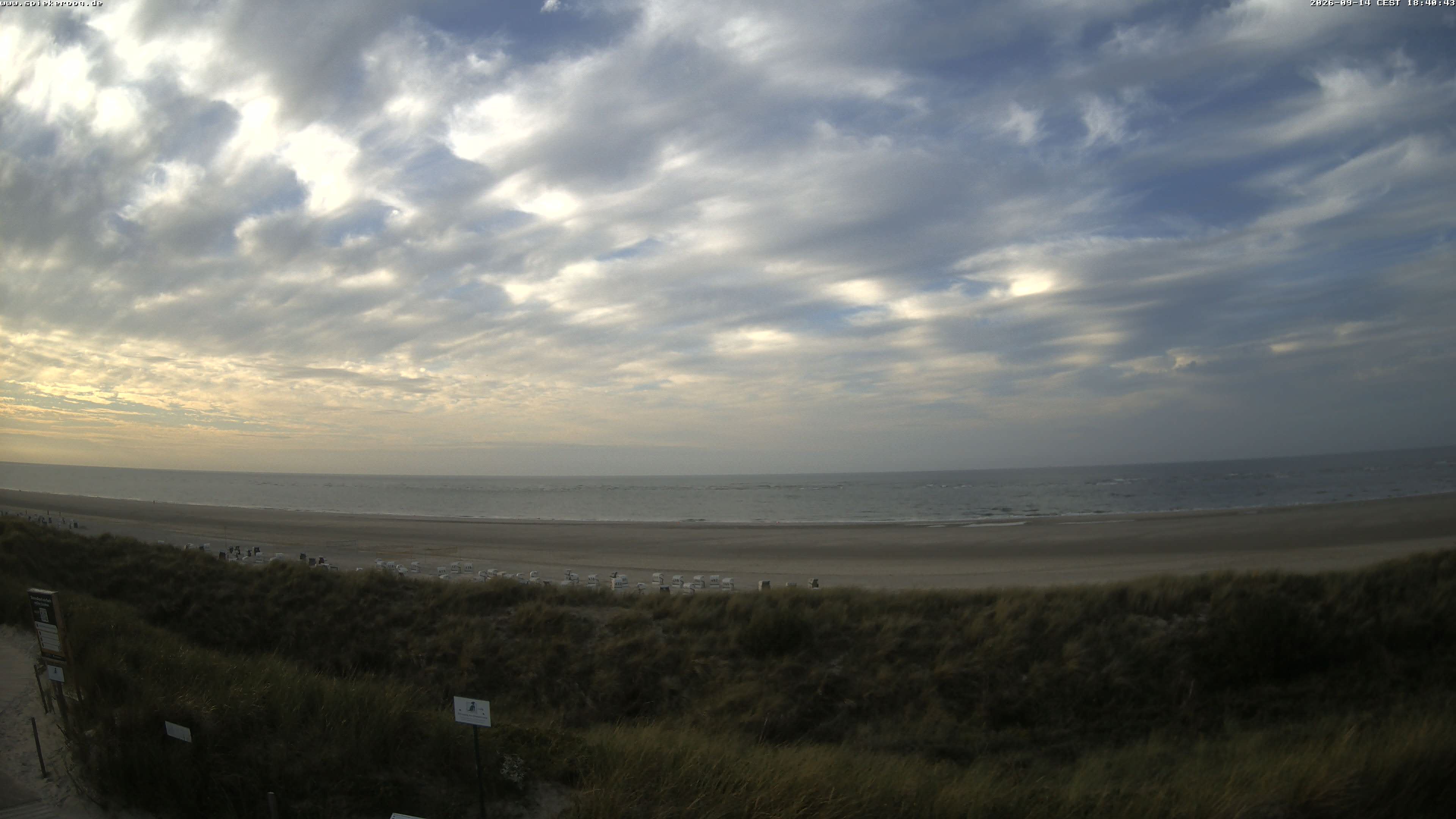 Archiv Foto Webcam Spiekeroog: Badestrand