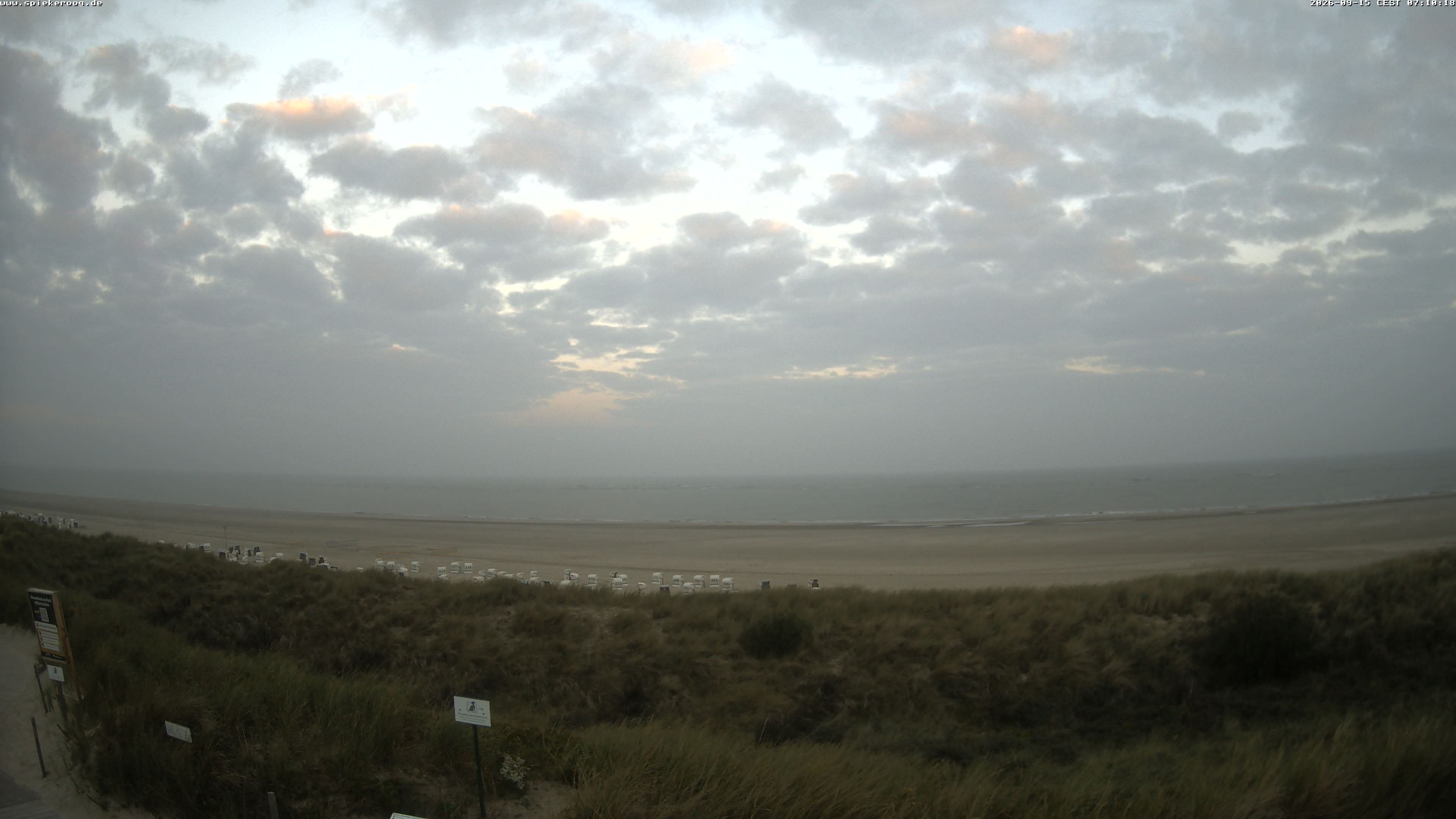 Archiv Foto Webcam Spiekeroog: Badestrand