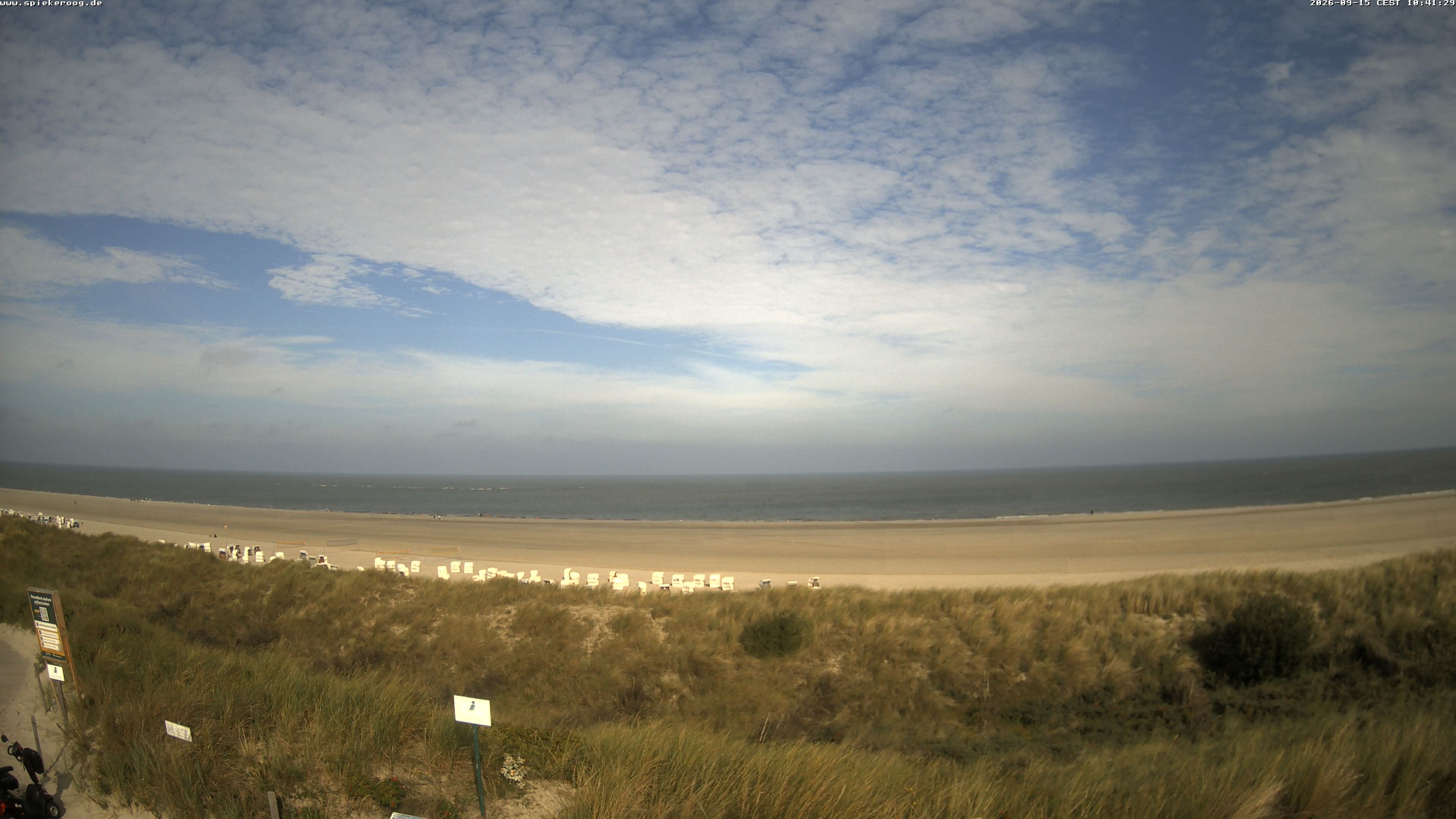Archiv Foto Webcam Spiekeroog: Badestrand