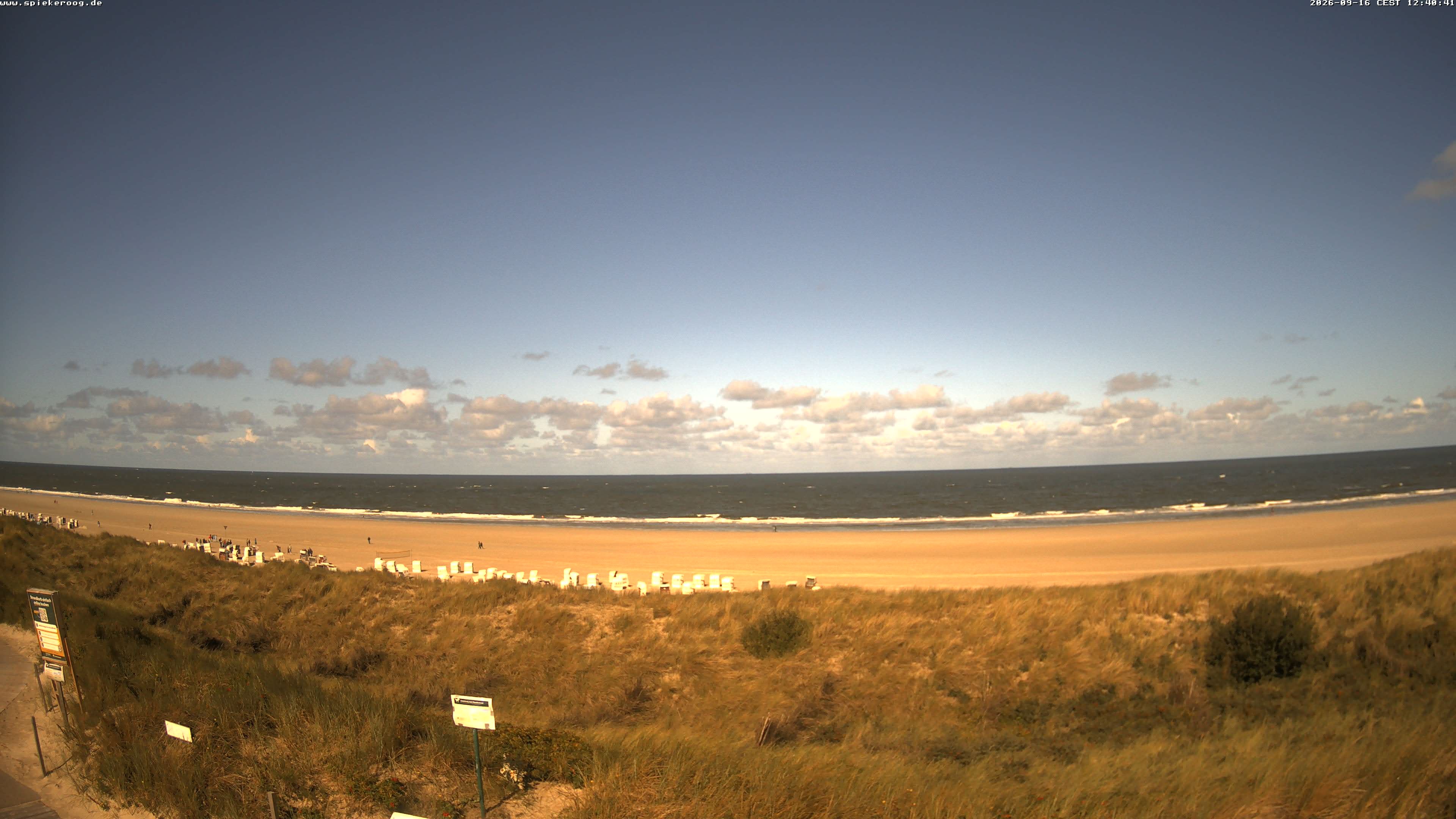 Archived image Webcam Spiekeroog Beach