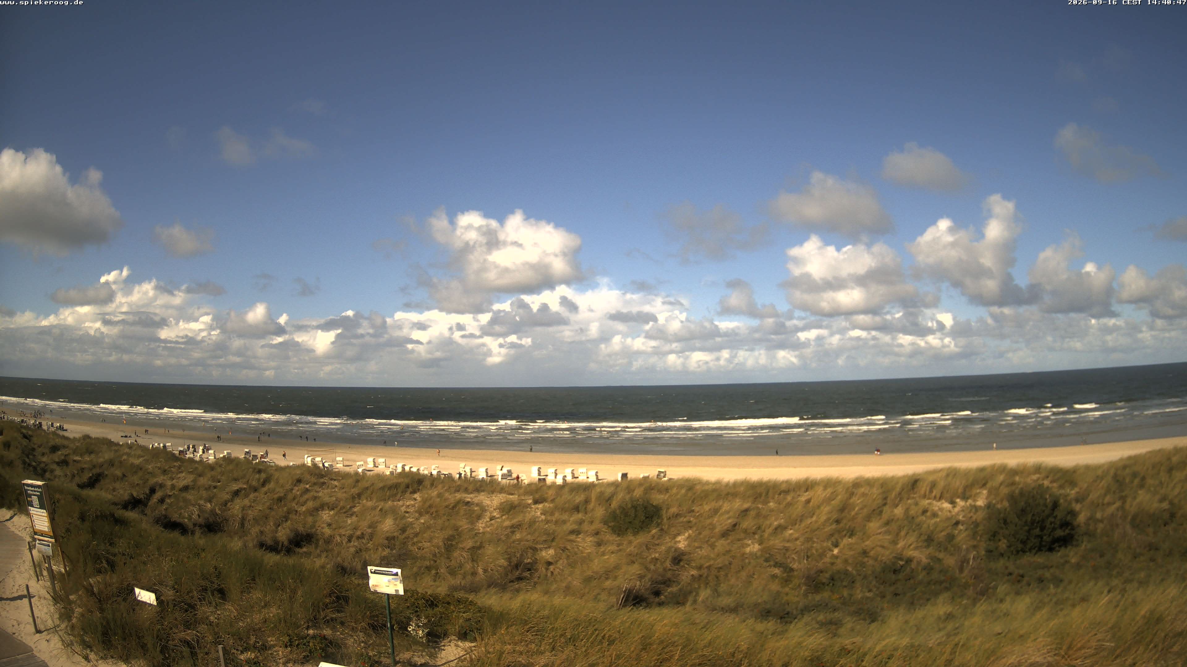 Archived image Webcam Spiekeroog Beach